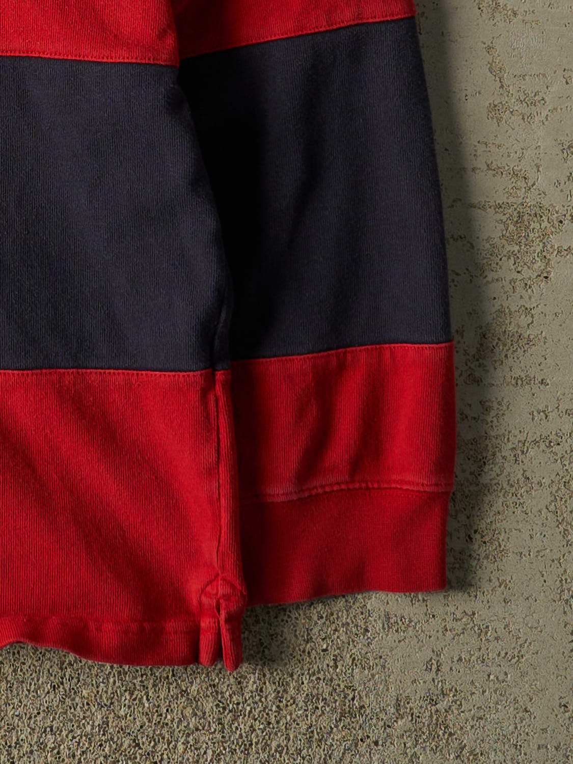 Vintage Y2K Red Chaps Quarter Button Rugby Long Sleeve (L/XL)