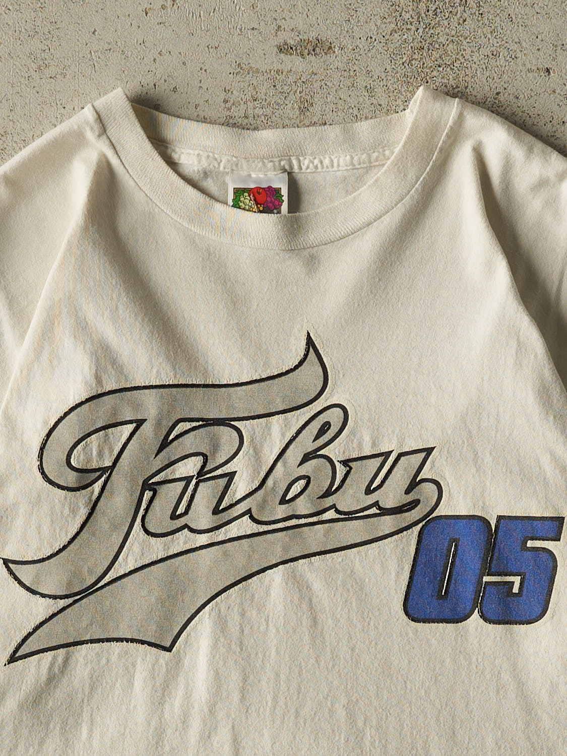 Vintage Y2K White Fubu Logo Tee (M/L)