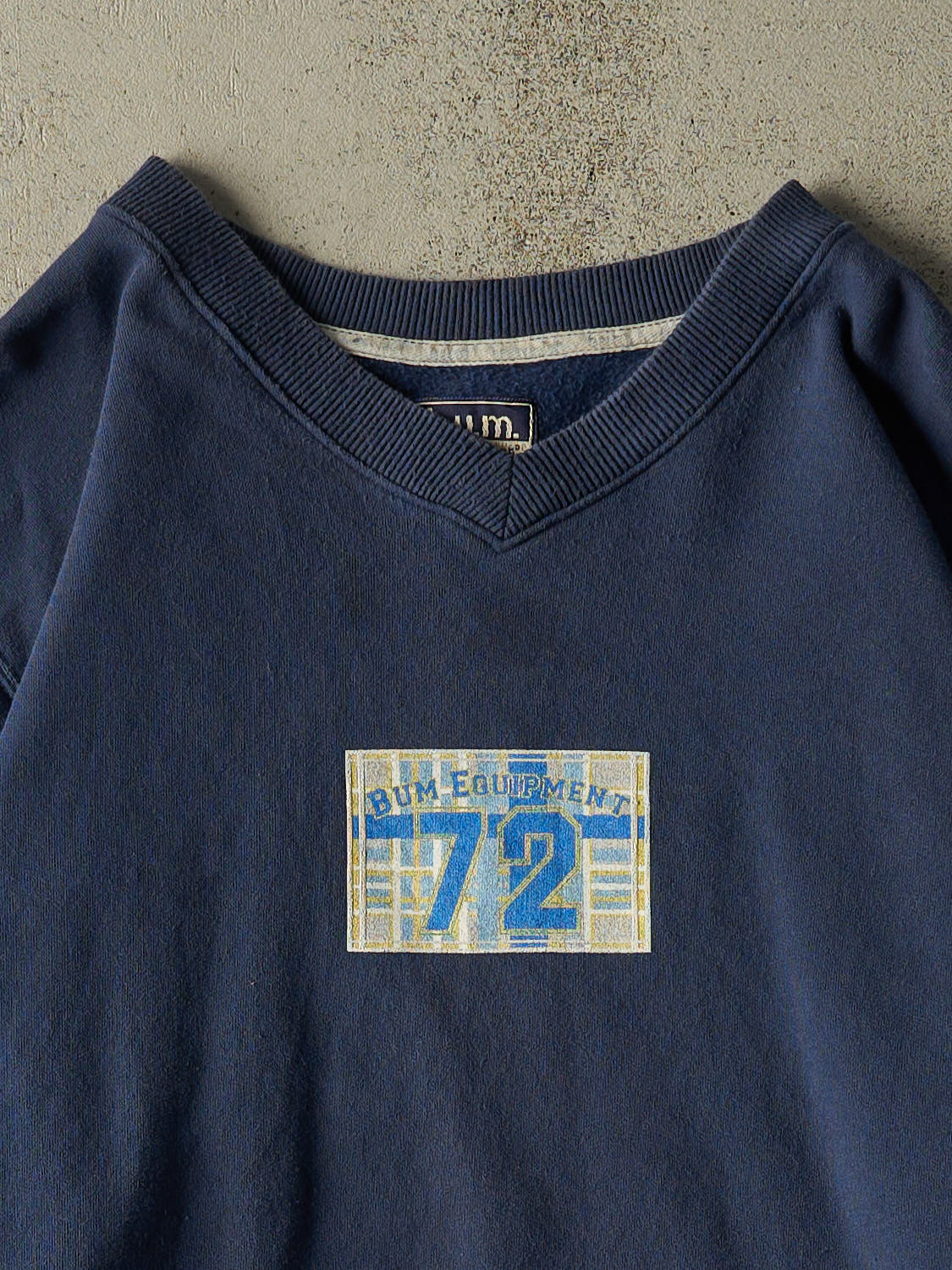 Vintage Y2K Navy Blue Bum Equipment Lightweight Crewneck (XXL)