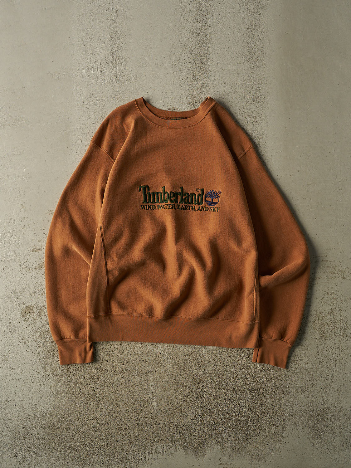 Vintage Y2K Orange Timberland Embroidered Crewneck (XL/XXL)