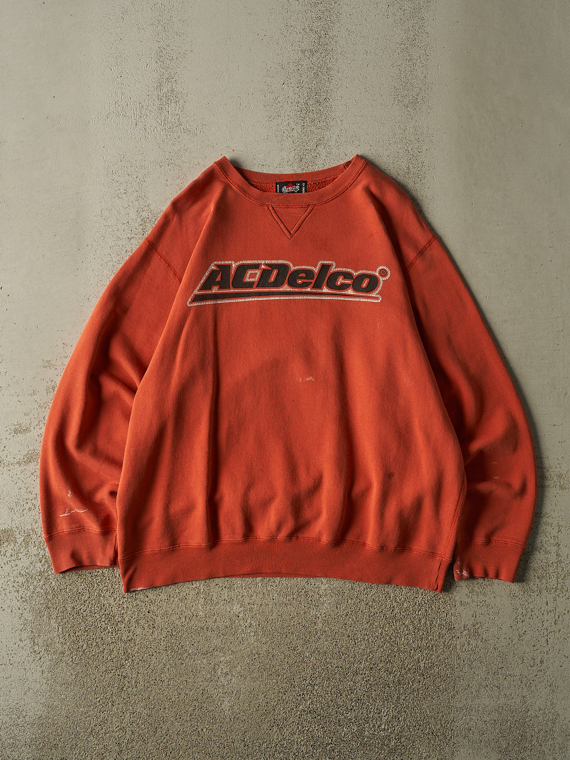 Vintage Y2K Orange AC Delco Crewneck (XL)