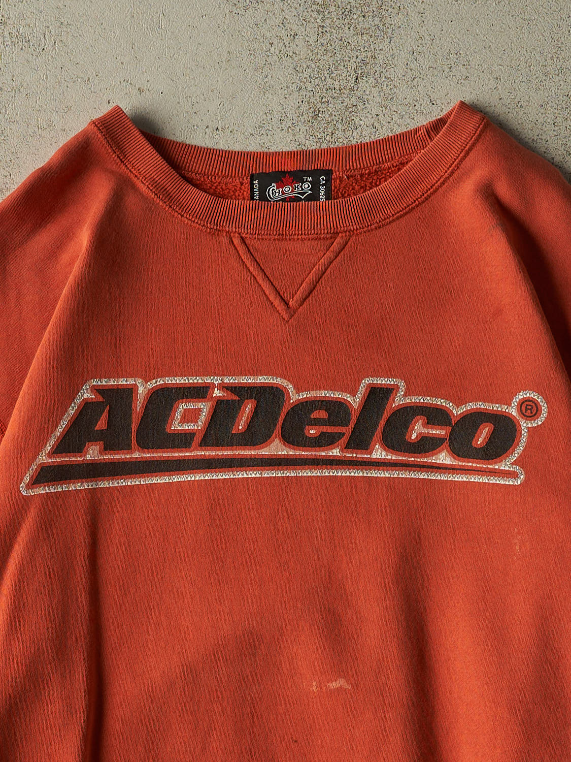Vintage Y2K Orange AC Delco Crewneck (XL)