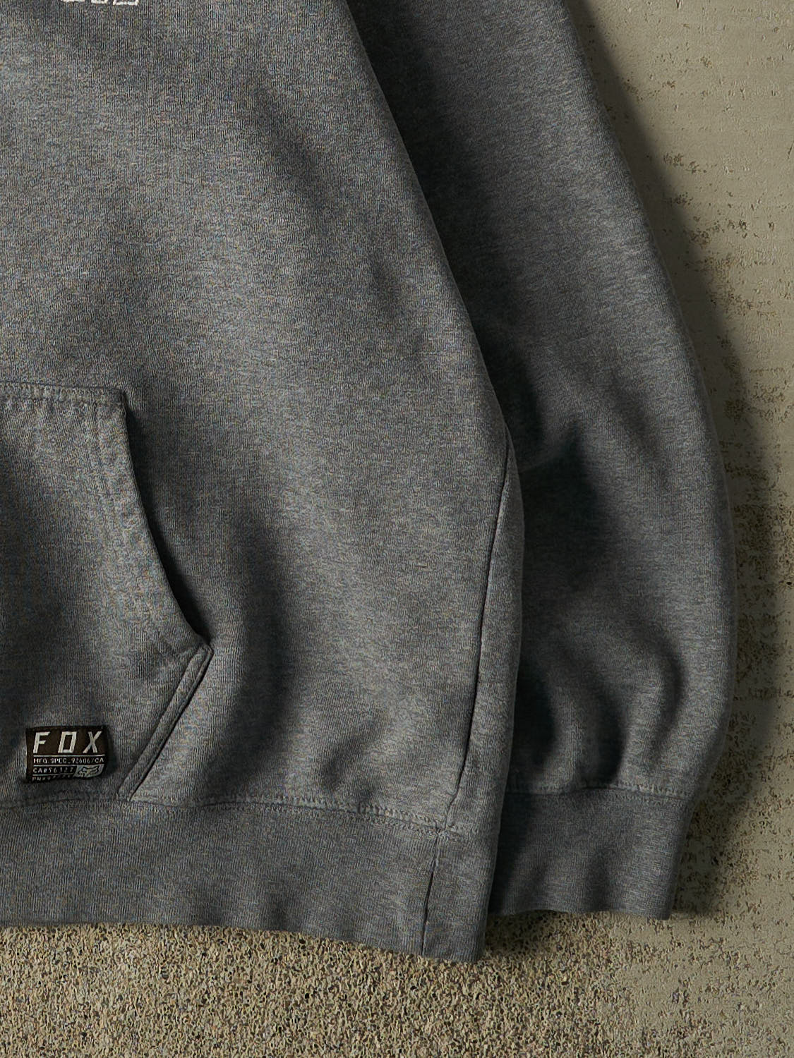Vintage Y2K Grey Fox Racing Embroidered Hoodie (M/L)