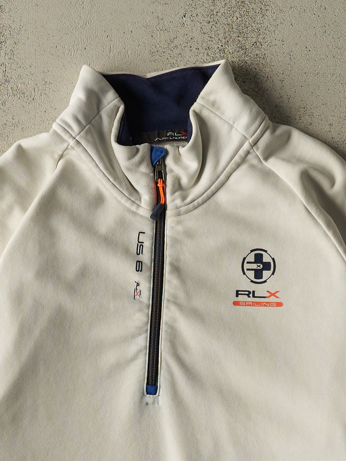 Vintage Y2K White Ralph Lauren RLX Sailing Quarter Zip (XL/XXL)