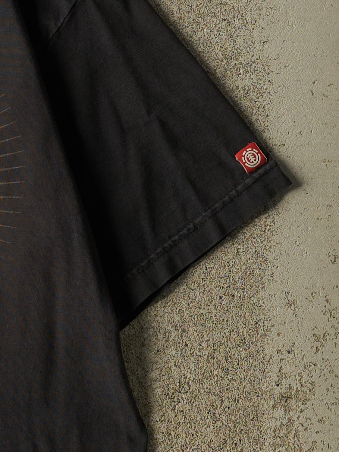 Vintage Y2K Faded Black Element Skateboards Logo Tee (S/M)