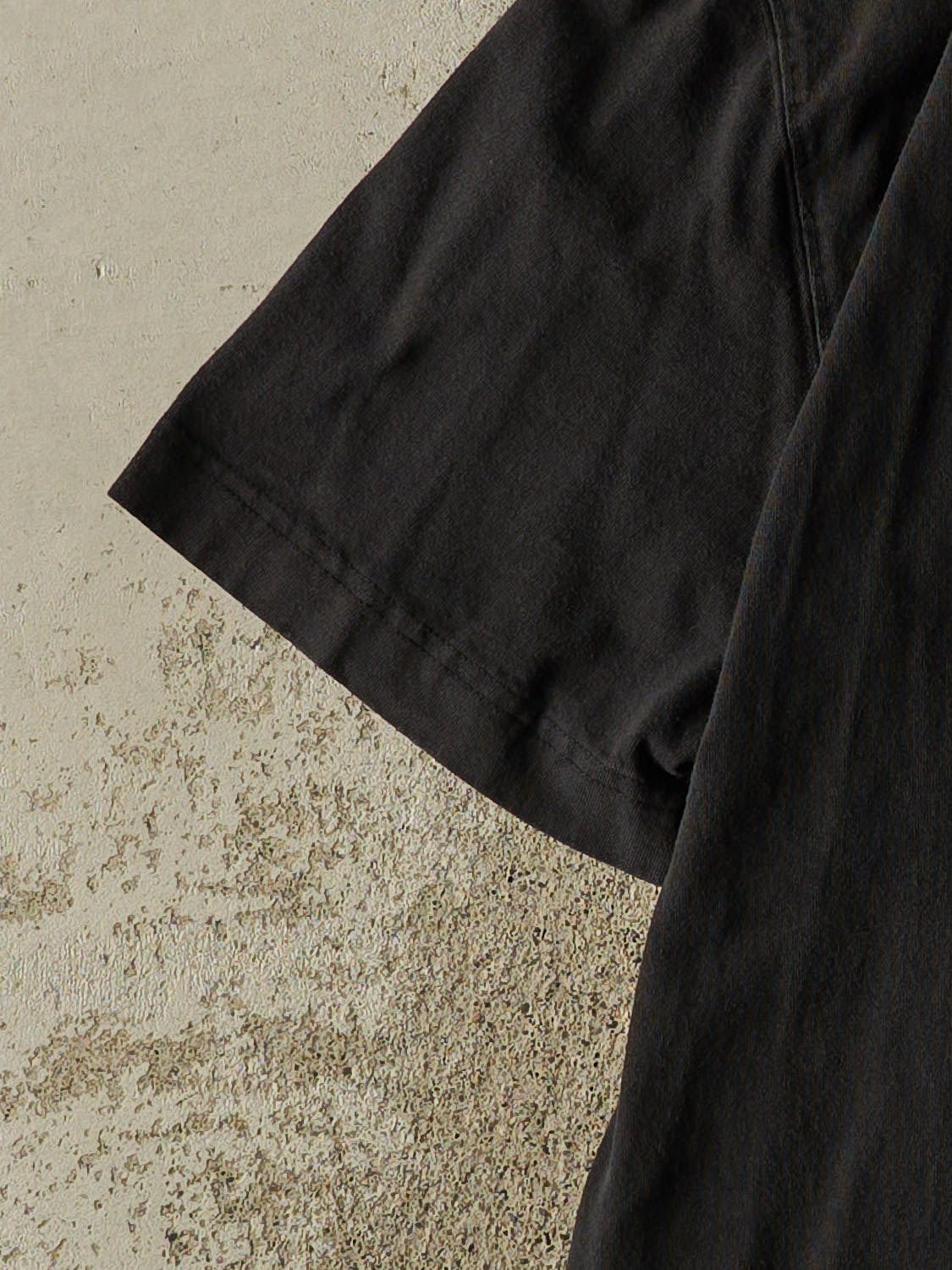 Vintage Y2K Faded Black Tommy Jeans Embroidered Logo Tee (XL)