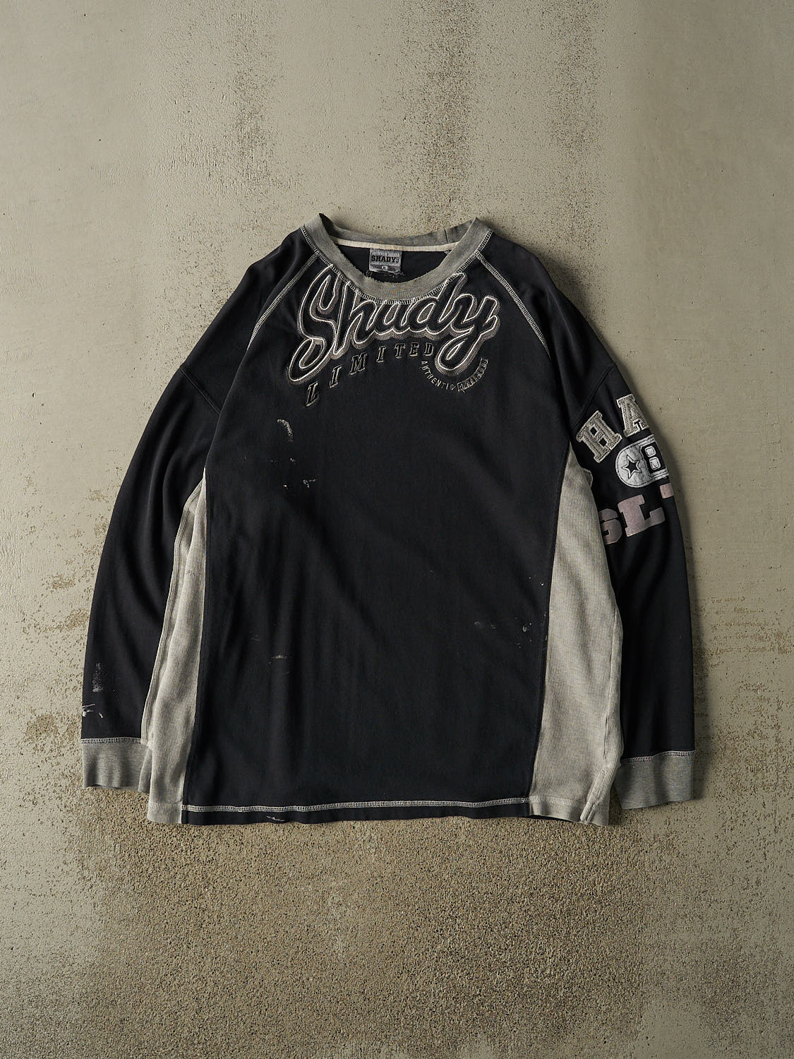 Vintage Y2K Faded Black Shady Ltd. Embroidered Long Sleeve (XL/XXL)