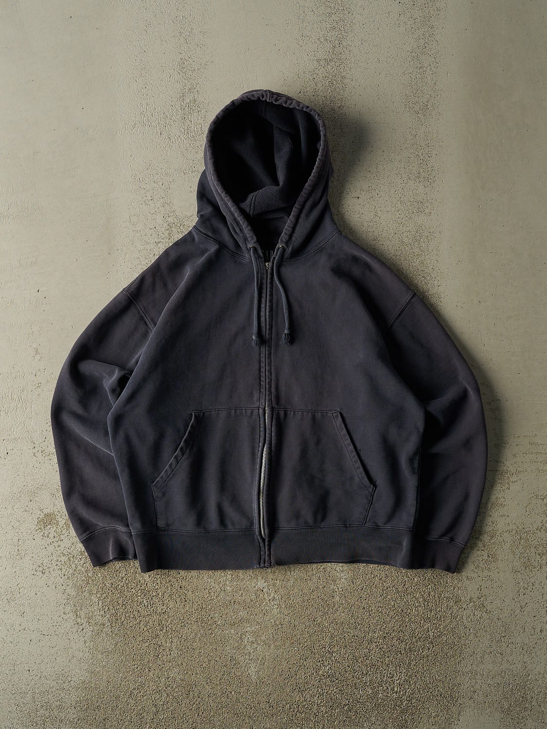 Vintage 90s Navy Blue Gap Blank Zip Up Hoodie (M/L)