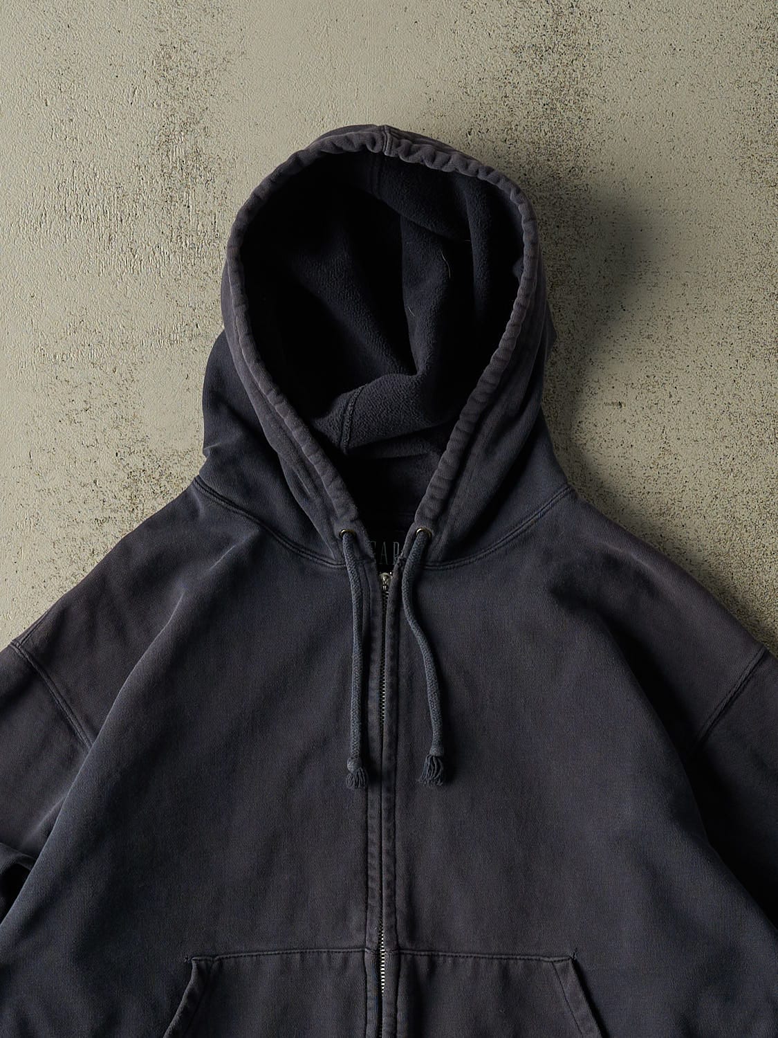 Vintage 90s Navy Blue Gap Blank Zip Up Hoodie (M/L)