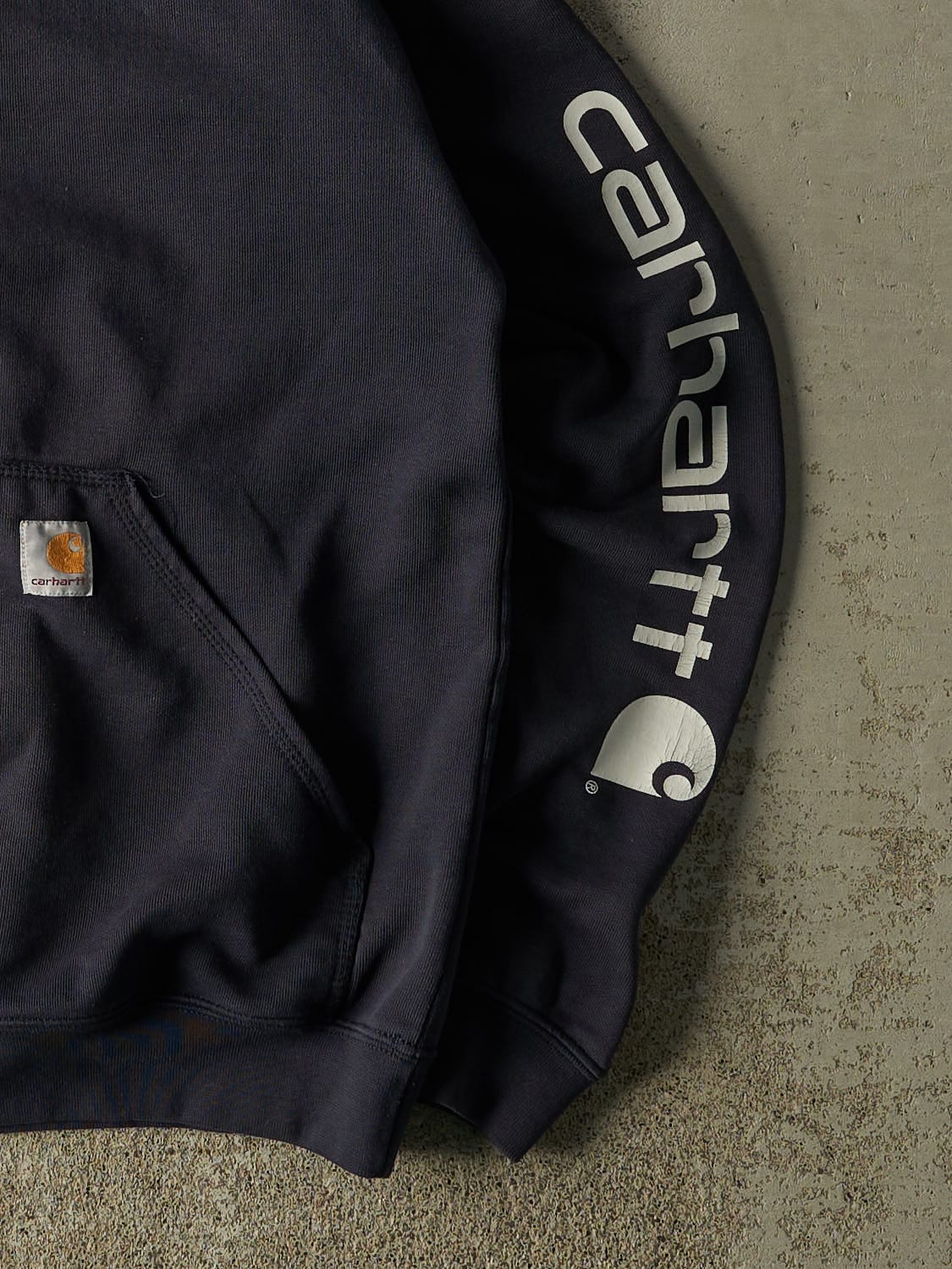 Vintage Y2K Navy Blue Carhartt Hoodie (M)