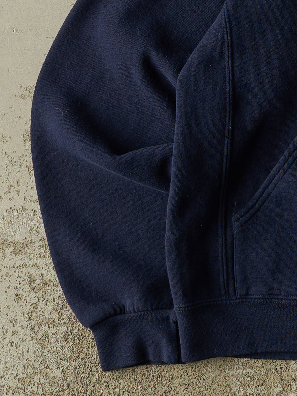 Vintage Y2K Navy Blue Russell Athletic Our Lady of Peace Hoodie (XS/S)