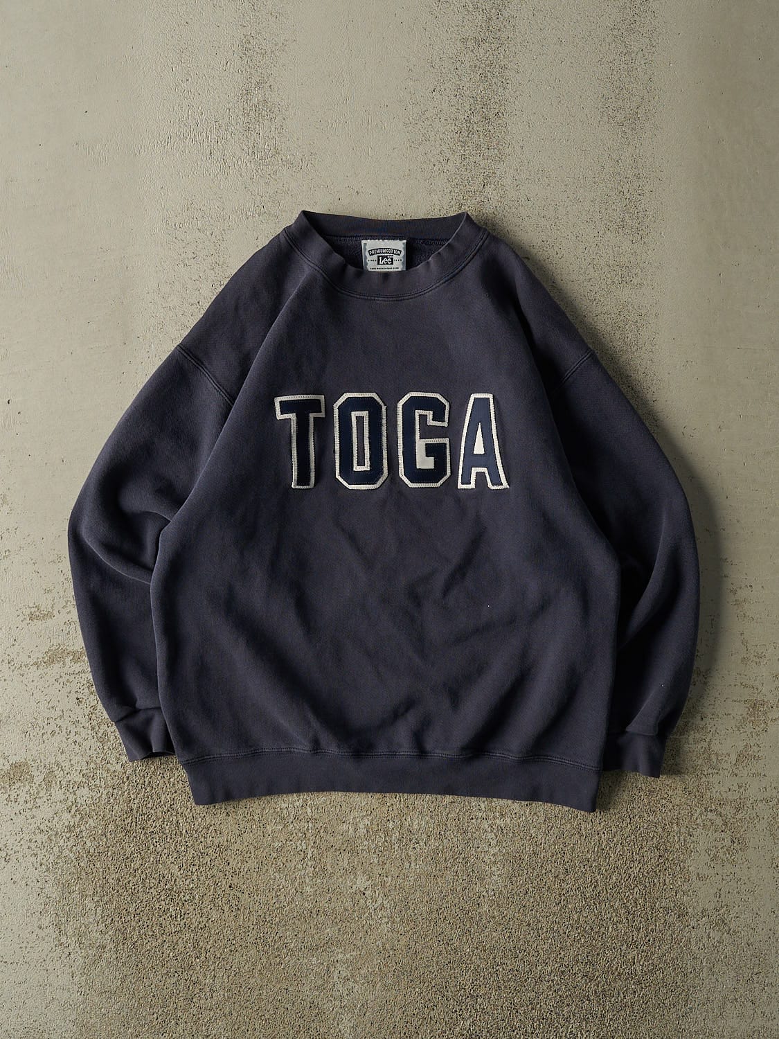 Vintage 90s Navy Blue Toga Embroidered Crewneck (M/L)