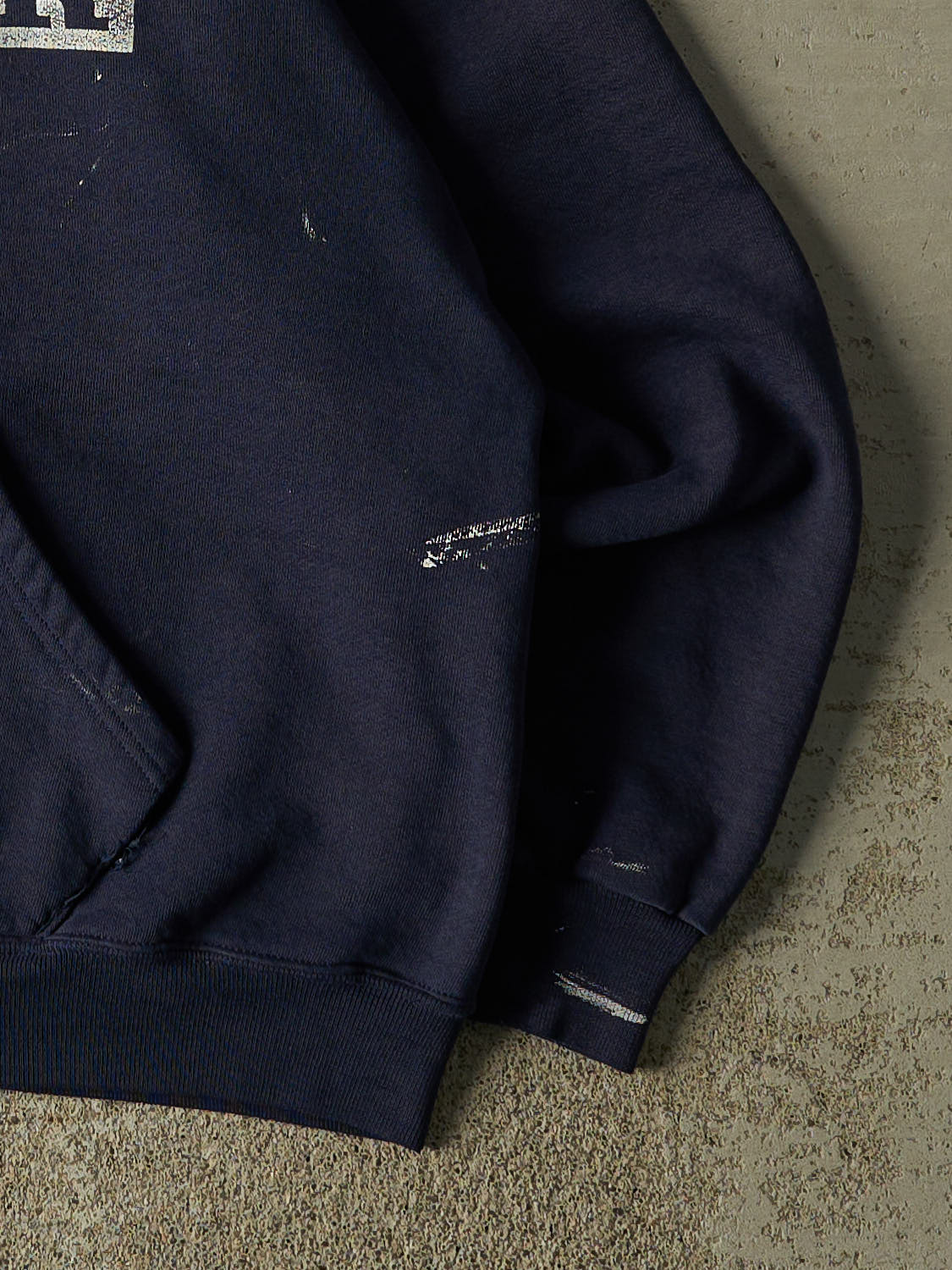 Vintage 90s Navy Blue Russell Athletic Blues Soccer Hoodie (L/XL)