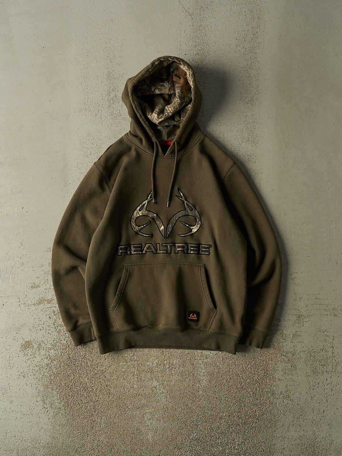 Vintage Y2K Green Realtree Embroidered Hoodie (M/L)