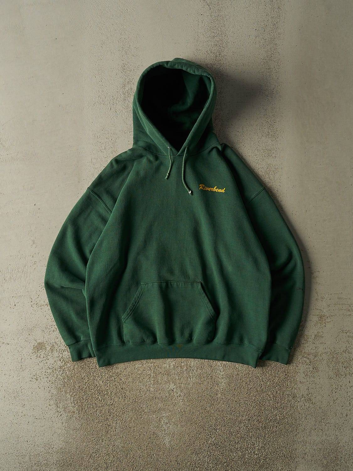 Vintage 90s Green Riverland Construction Hoodie (L/XL)