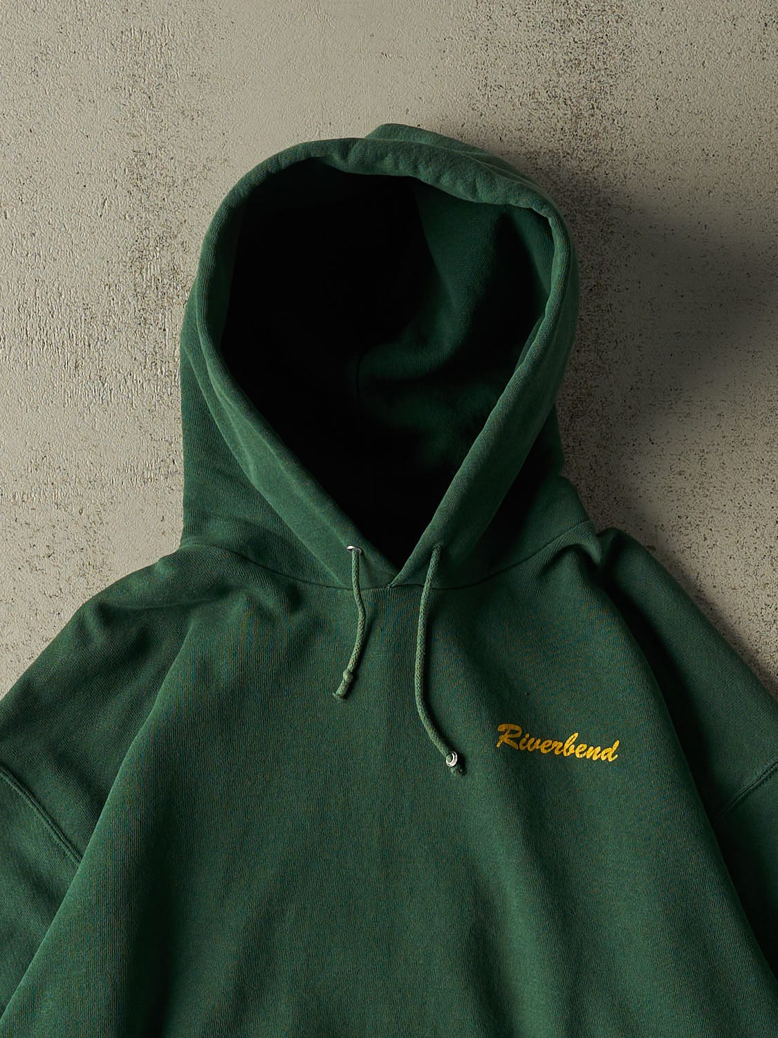Vintage 90s Green Riverland Construction Hoodie (L/XL)