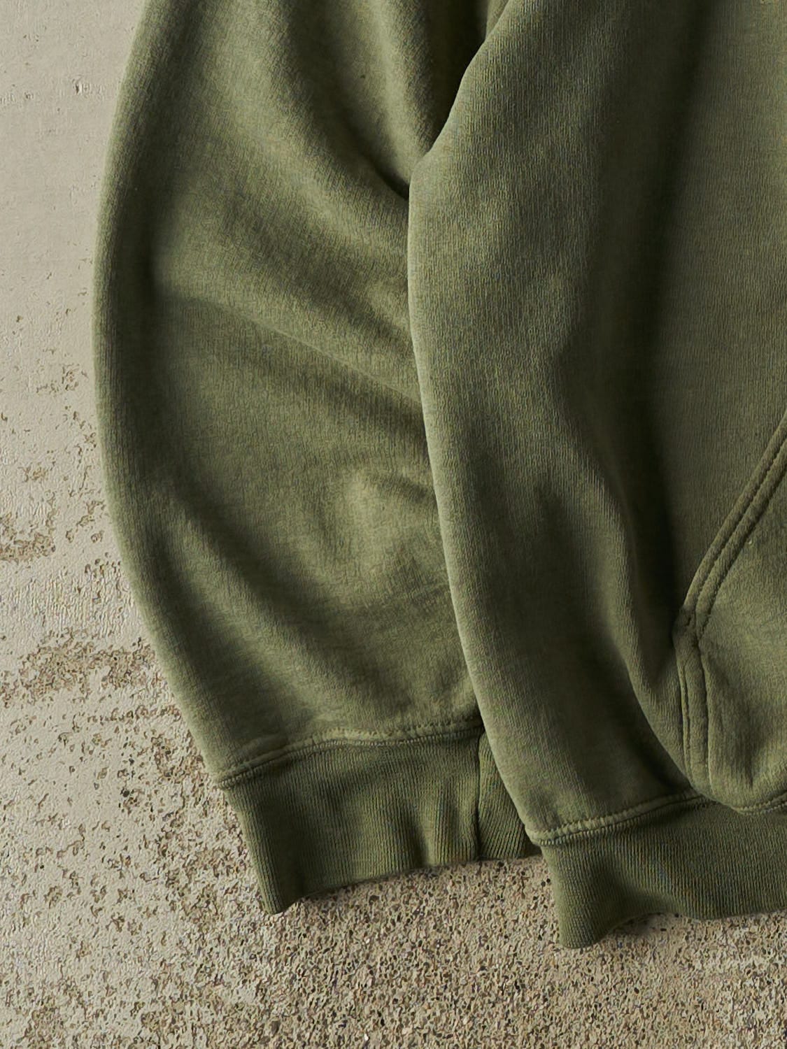 Vintage 90s Sun Faded Green Glacier National Park Hoodie (M/L)