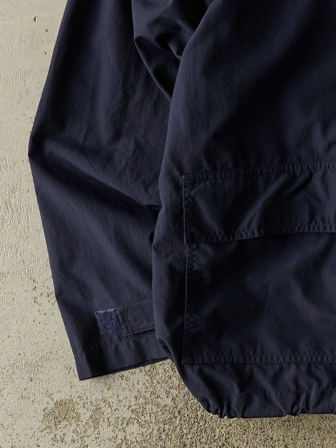 Vintage 90s Navy Blue Tommy Hilfiger Hooded Windbreaker Jacket (XXL)