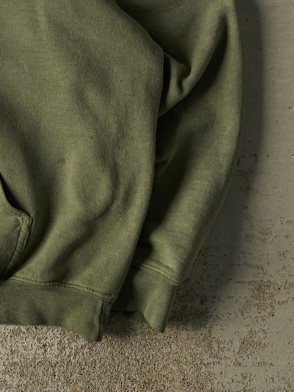 Vintage 90s Sun Faded Green Glacier National Park Hoodie (M/L)