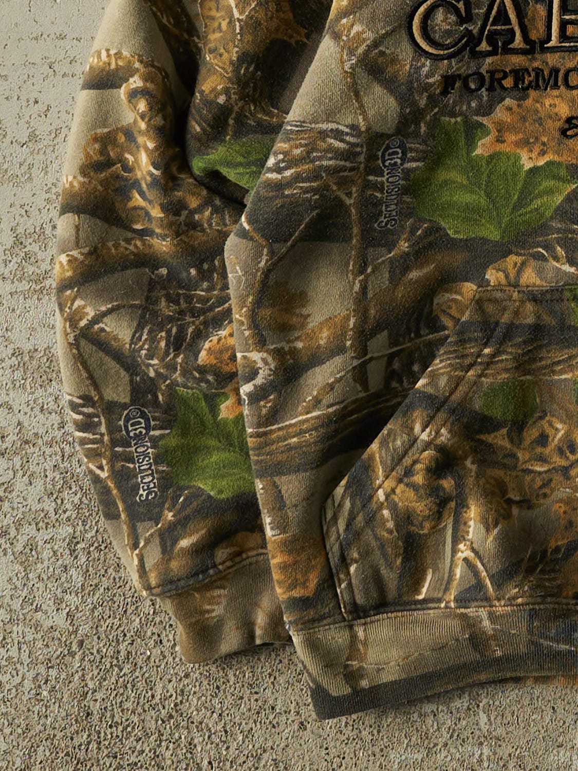Vintage Y2K Camo Cabela's Embroidered Hoodie (XXS/XS)