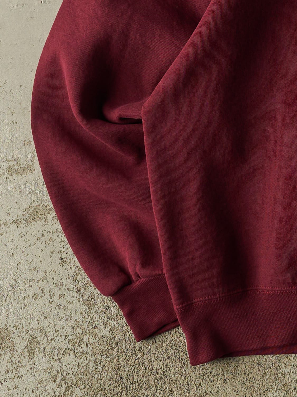 Vintage 90s Burgundy Russell Athletic Blank Crewneck (M/L)