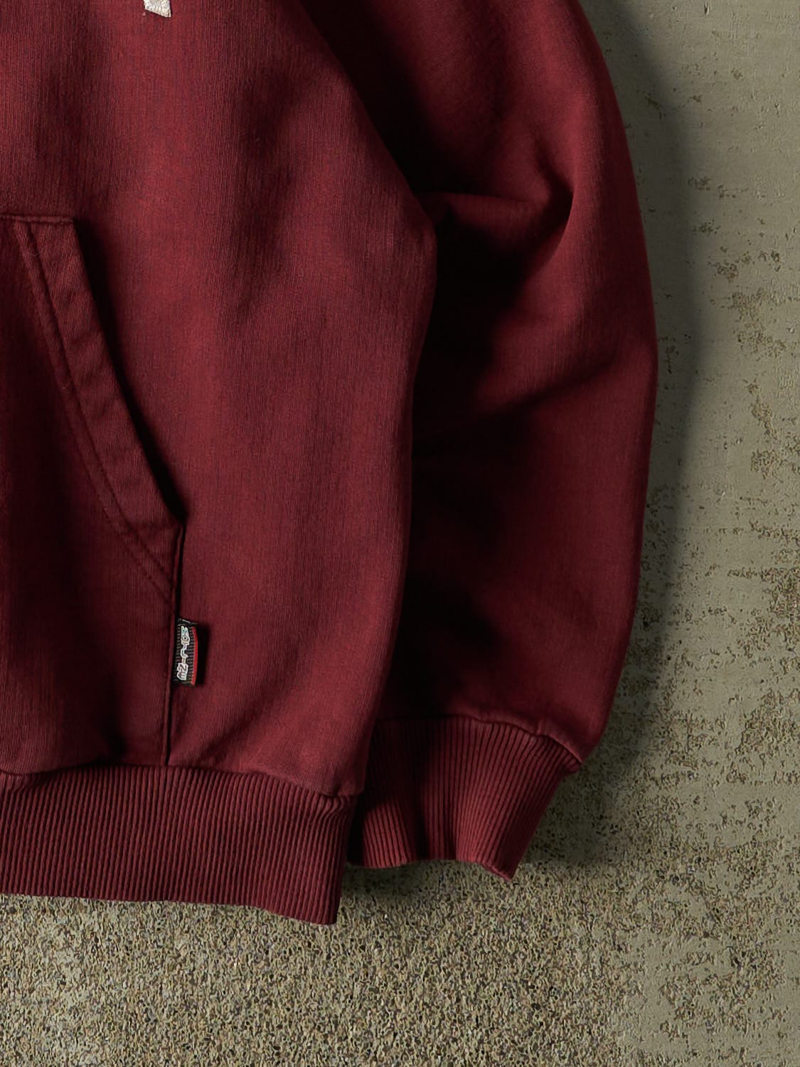 Vintage Y2K Burgundy McMaster University Hoodie (M)