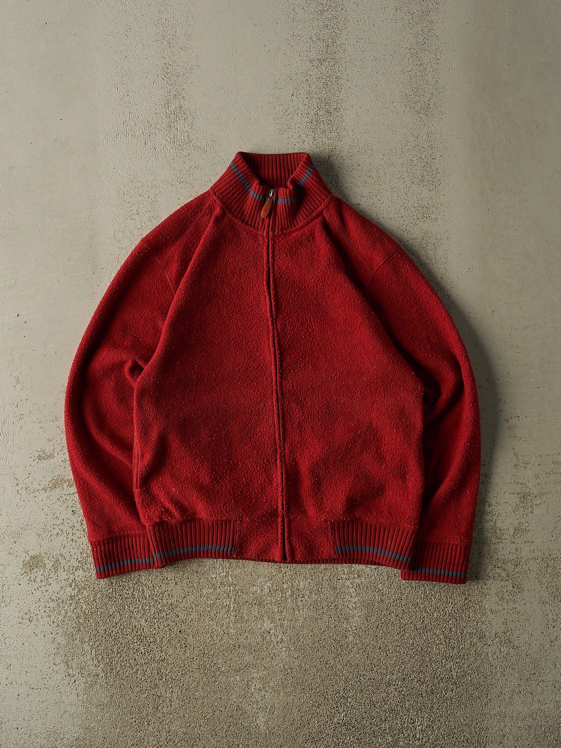 Vintage 90s Red Zip Up Fleece (M)