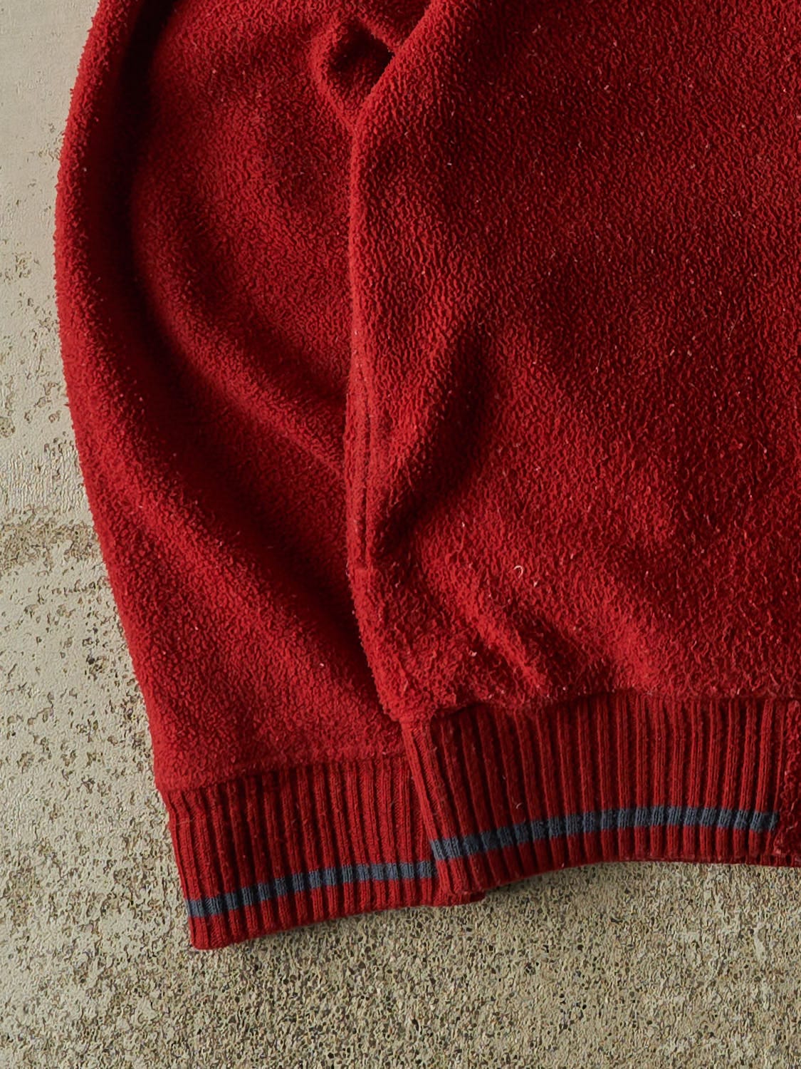 Vintage 90s Red Zip Up Fleece (M)