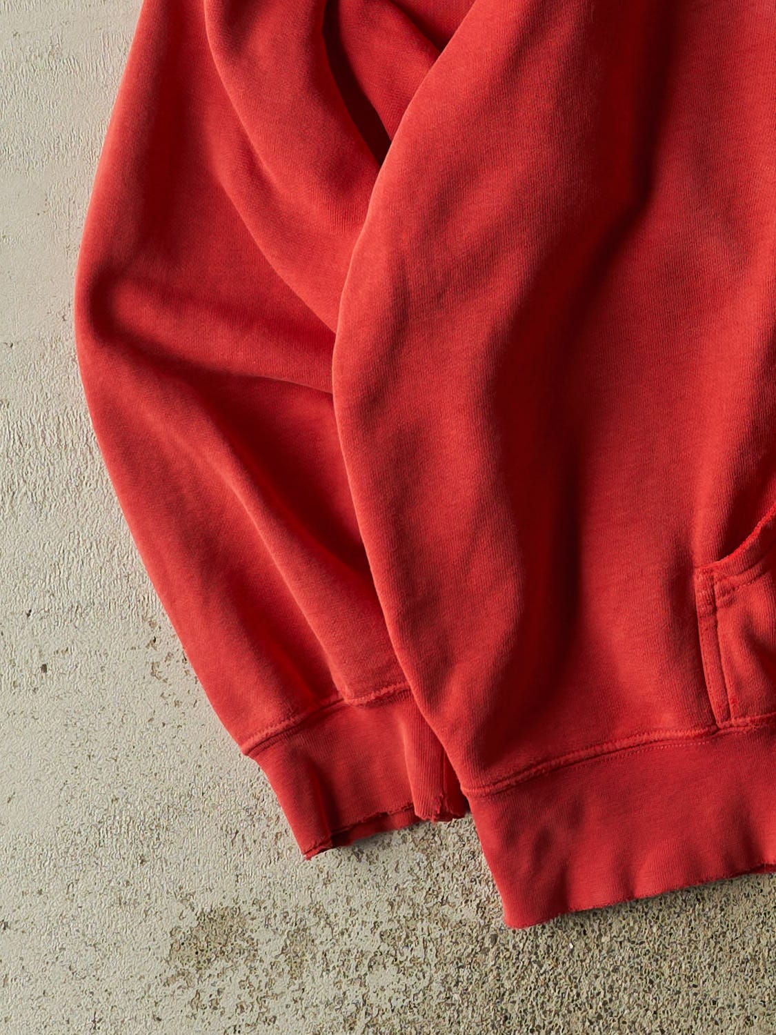 Vintage 90s Sun Faded Red Nike Embroidered Middle Swoosh Hoodie (XXL/XXXL)