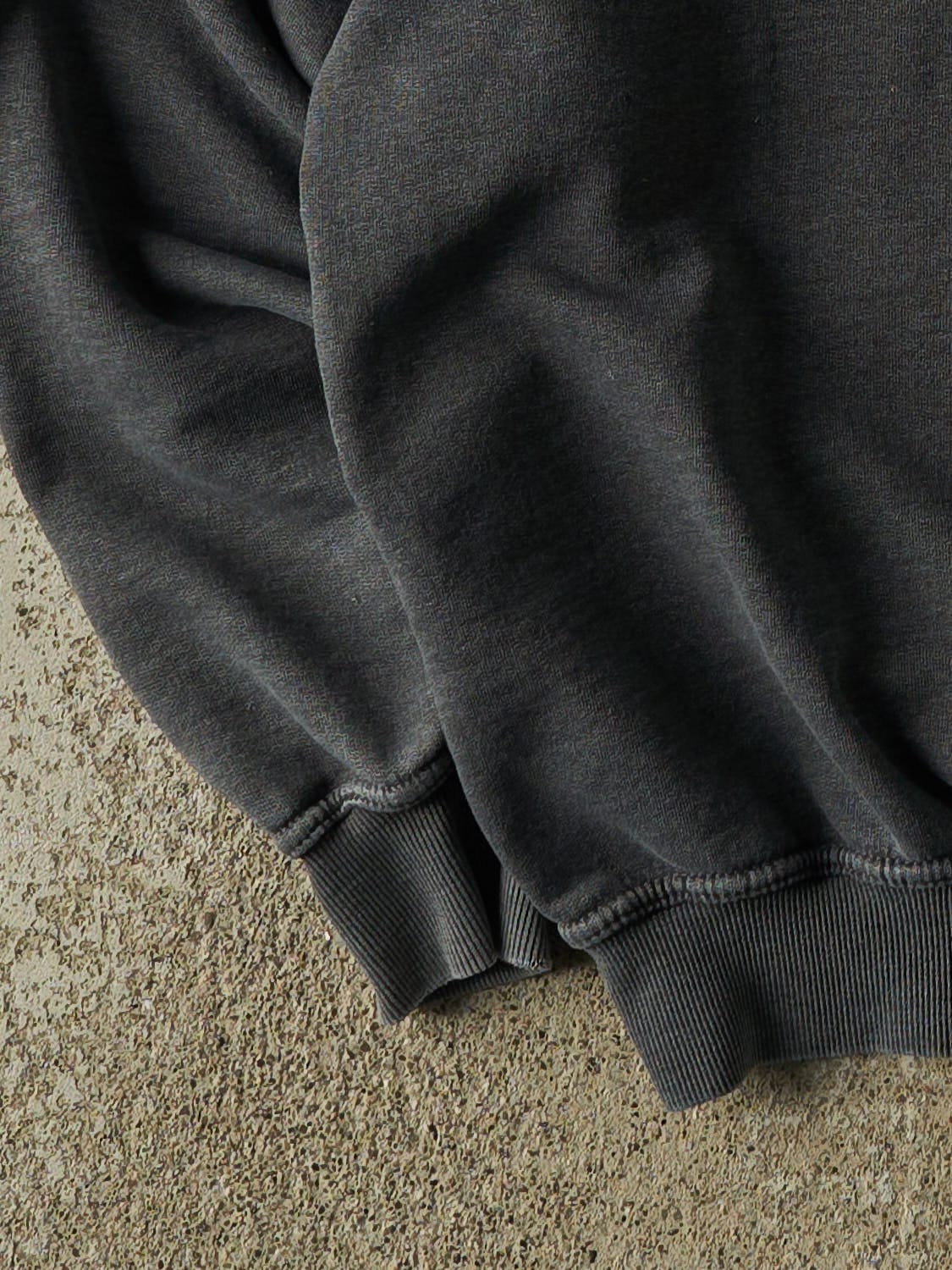 Vintage 90s Charcoal Grey Russell Athletic Blank Crewneck (L)