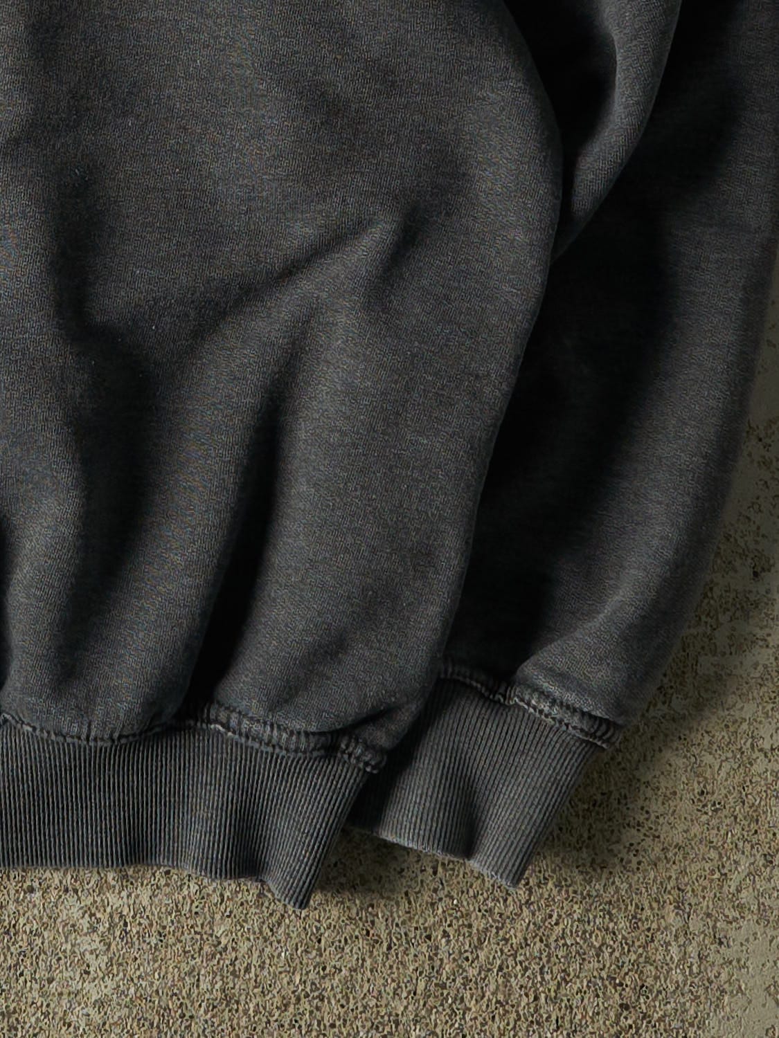 Vintage 90s Charcoal Grey Russell Athletic Blank Crewneck (L)