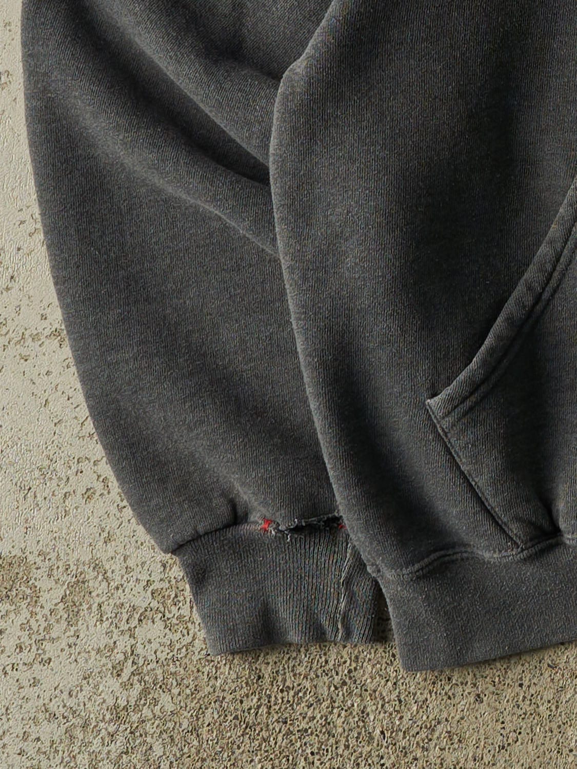 Vintage 90s Charcoal Grey Russell Athletic MHC Hoodie (M/L)