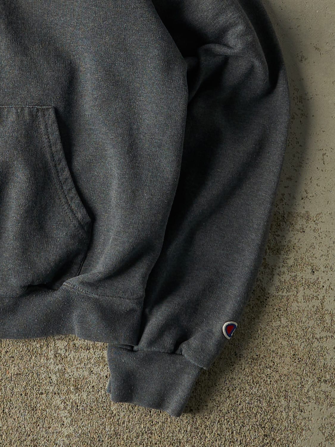 Vintage 90s Charcoal Grey BYU Cougars Champion Hoodie (XXS/XS)