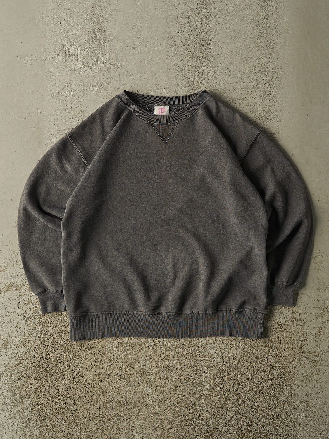 Vintage 90s Charcoal Grey Blank  Crewneck (S/M)