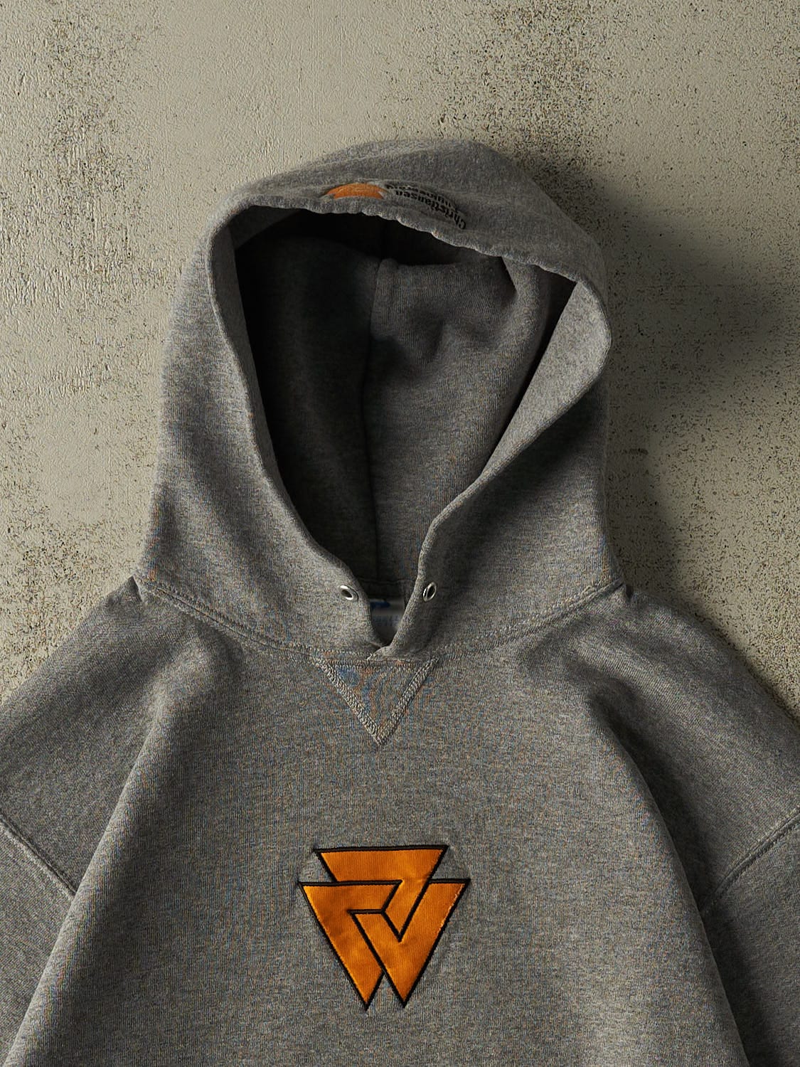 Vintage Y2K Grey Russell Athletic Embroidered Hoodie (L)