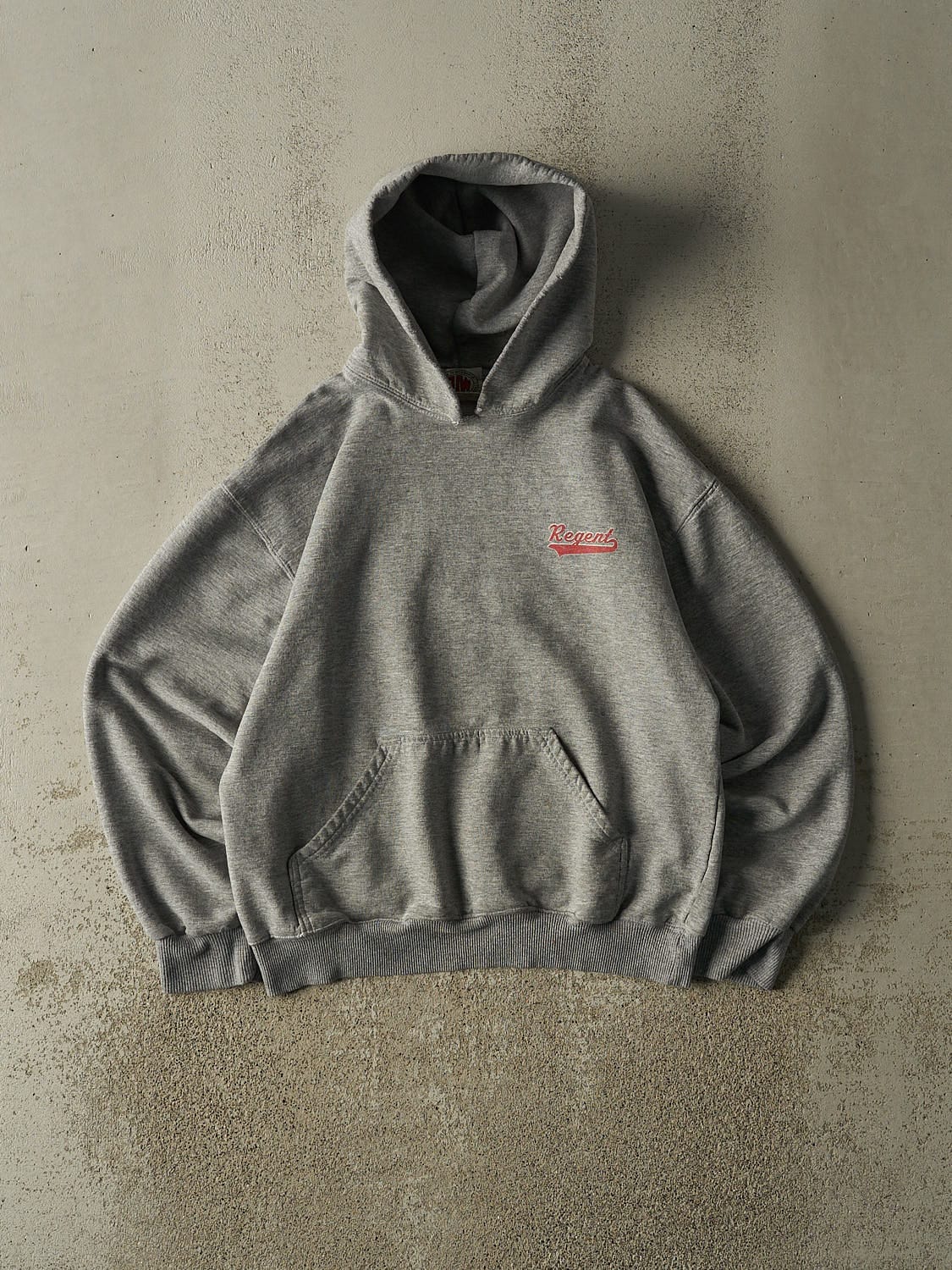 Vintage 90s Grey Regent Boxy Hoodie (M)