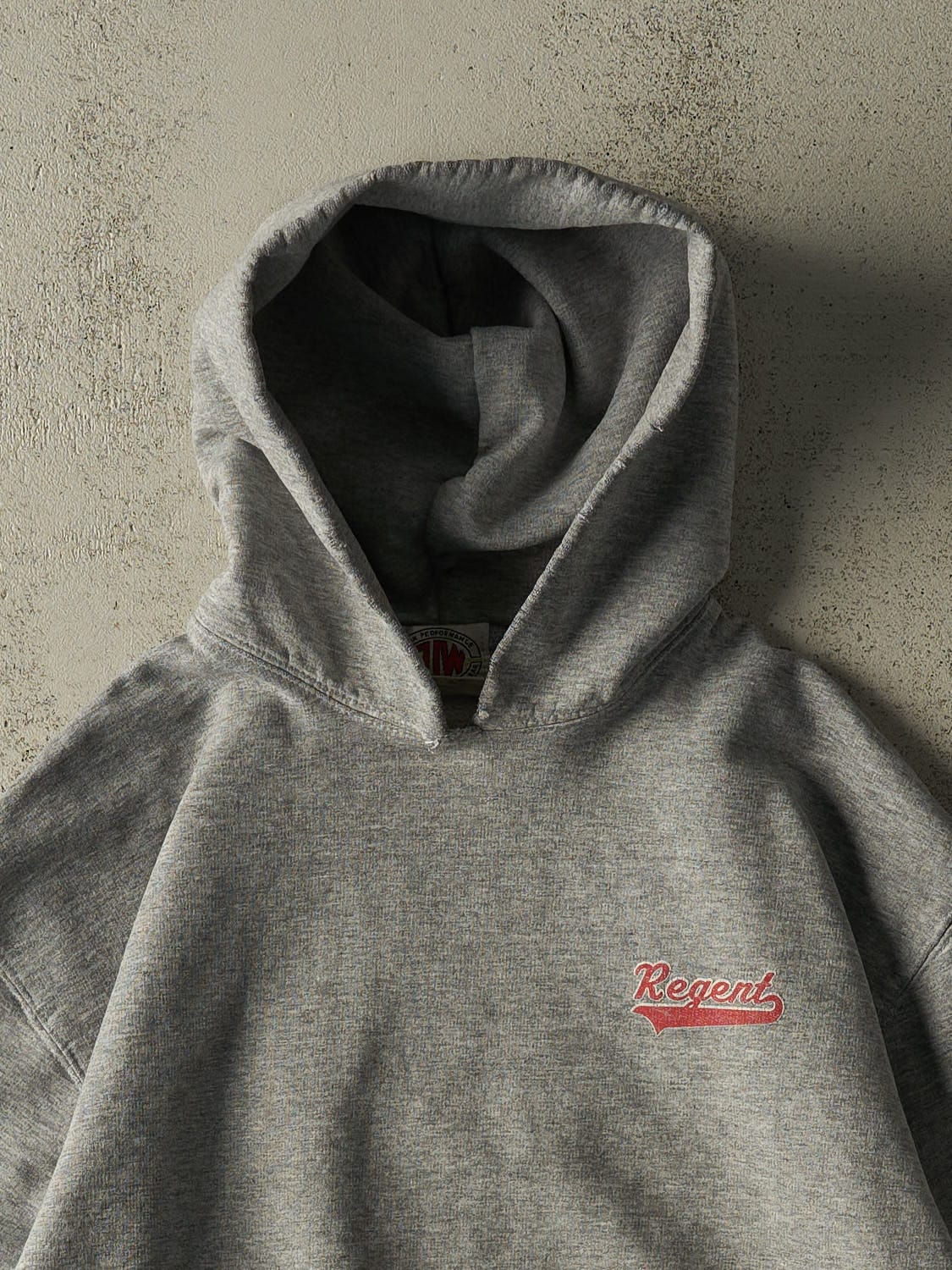 Vintage 90s Grey Regent Boxy Hoodie (M)