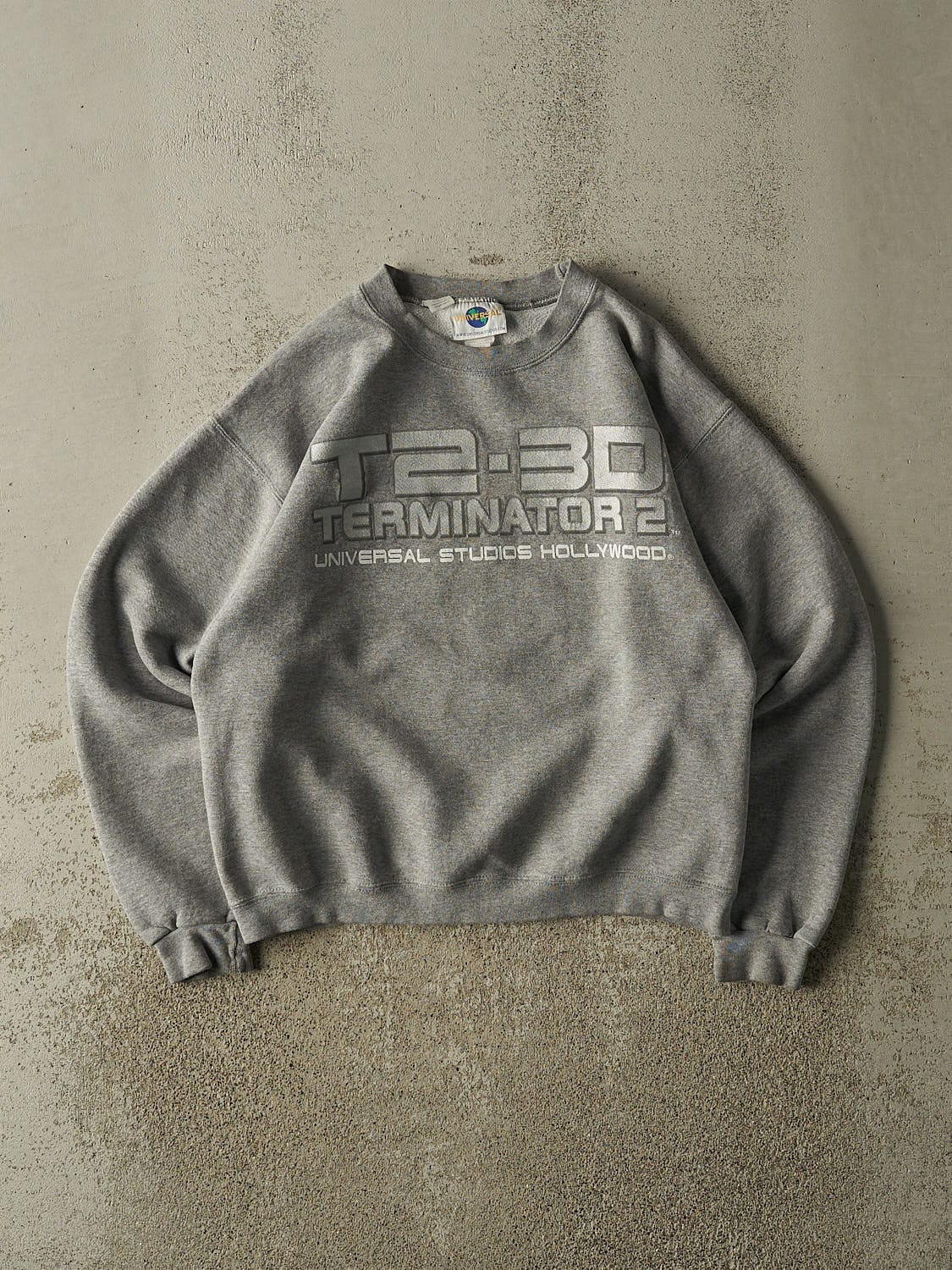 Vintage 90s Grey Terminator 2 -3D Universal Studios Crewneck (M)