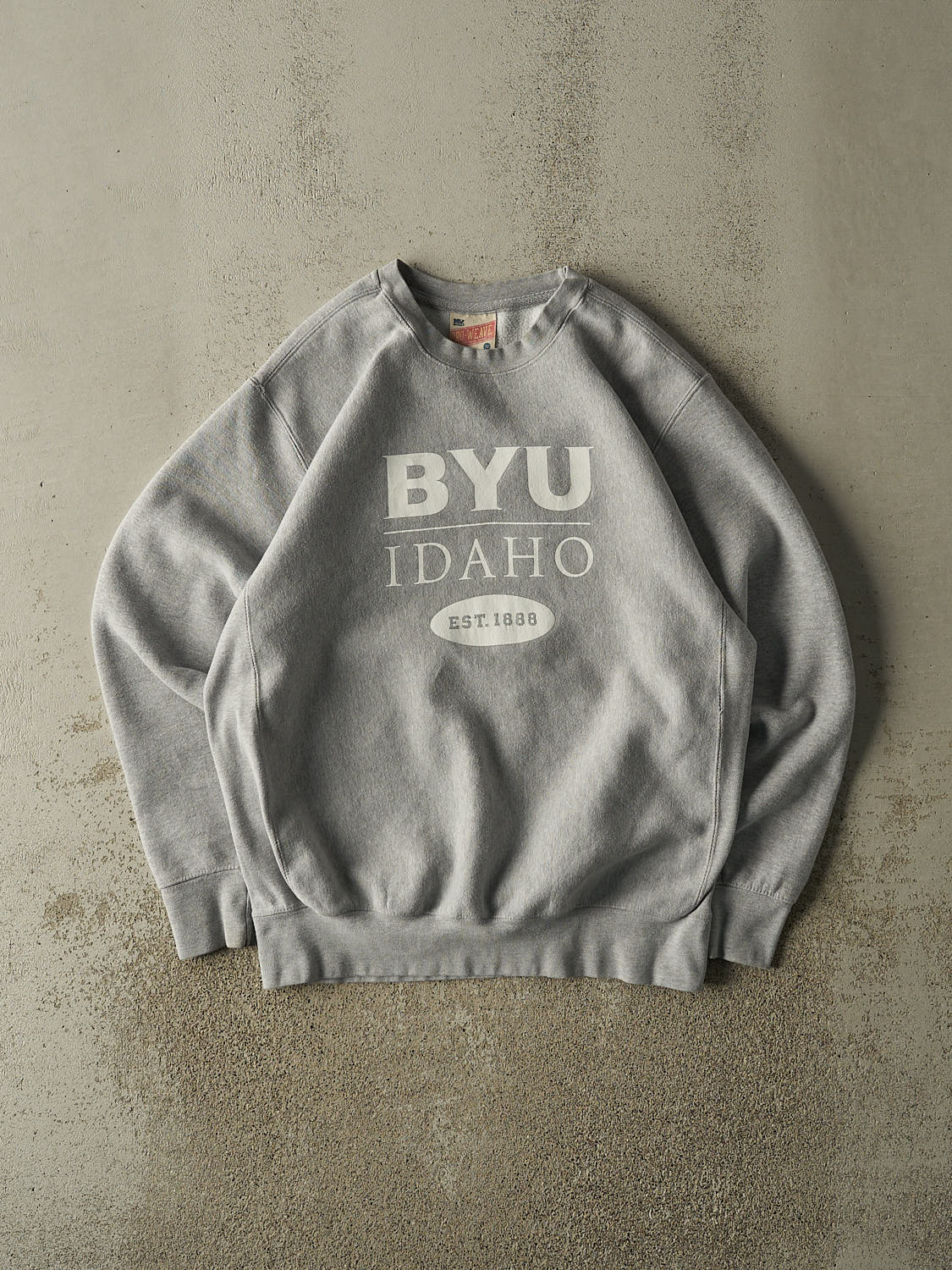 Vintage 90s Grey BYU Idaho Crewneck (L/XL)