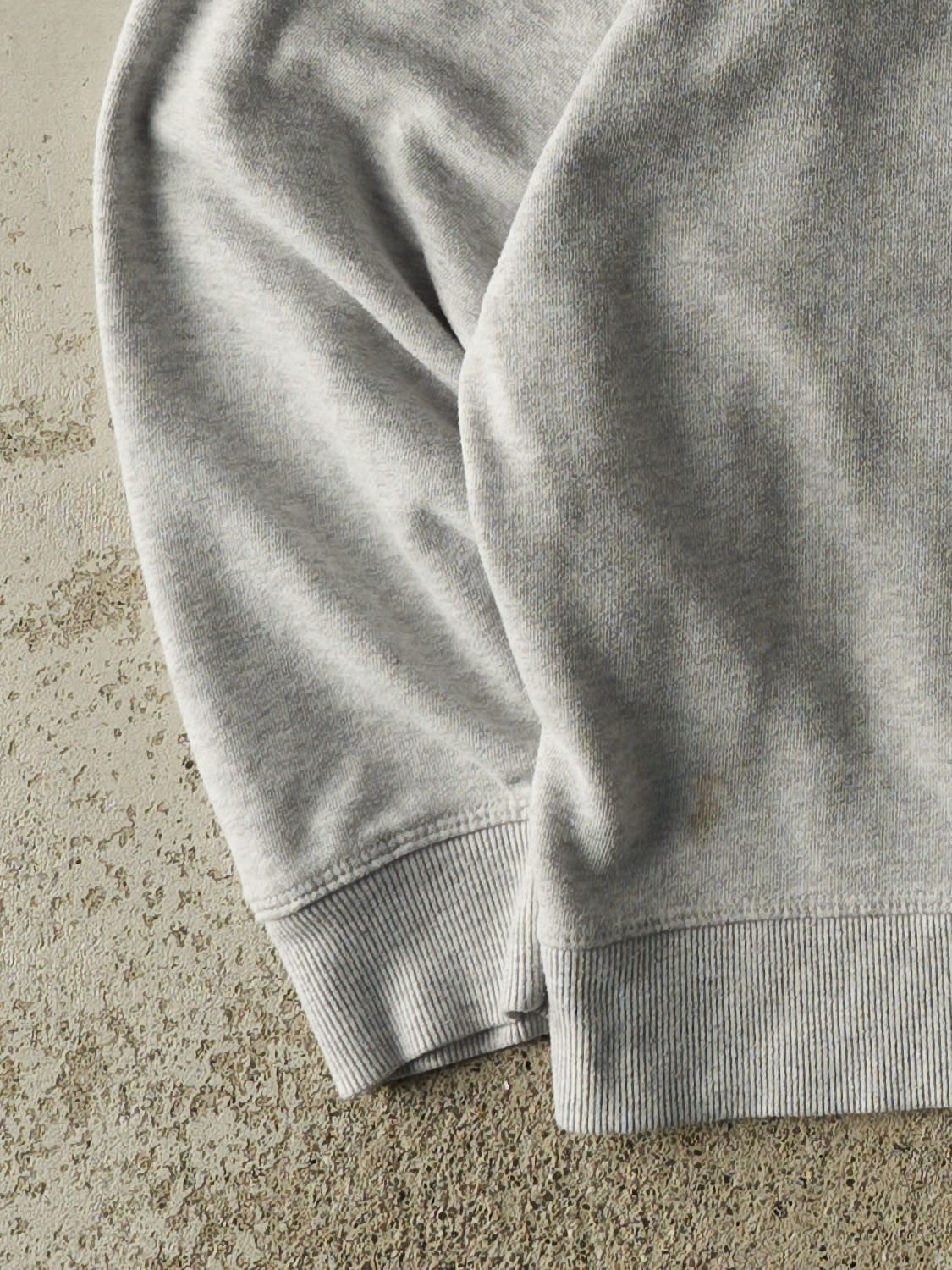 Vintage Y2K Heather Grey Champion Tonal Quarter Zip Sweater (M/L)