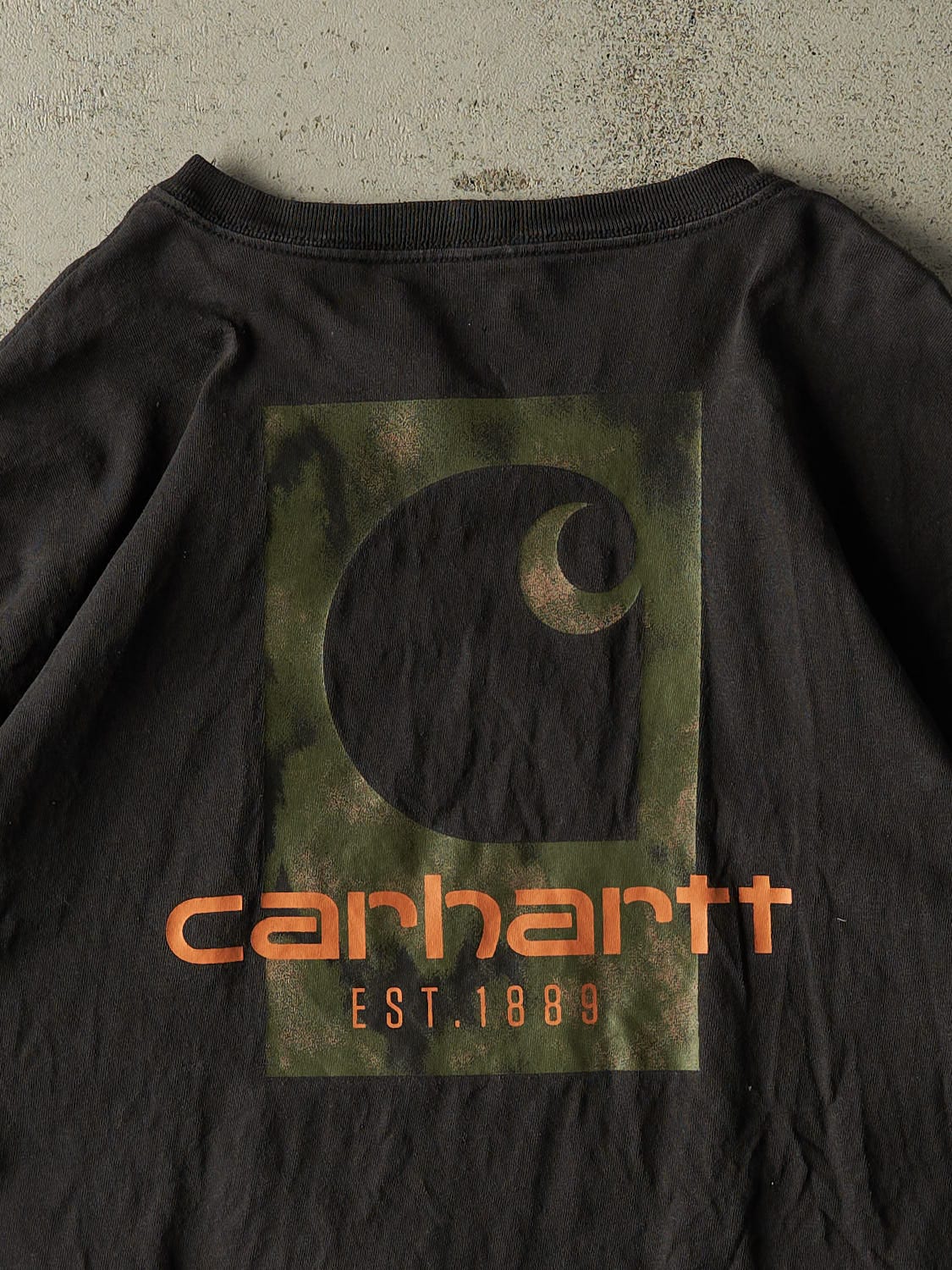 Vintage Y2K Black Carhartt Pocket Tee (XL)