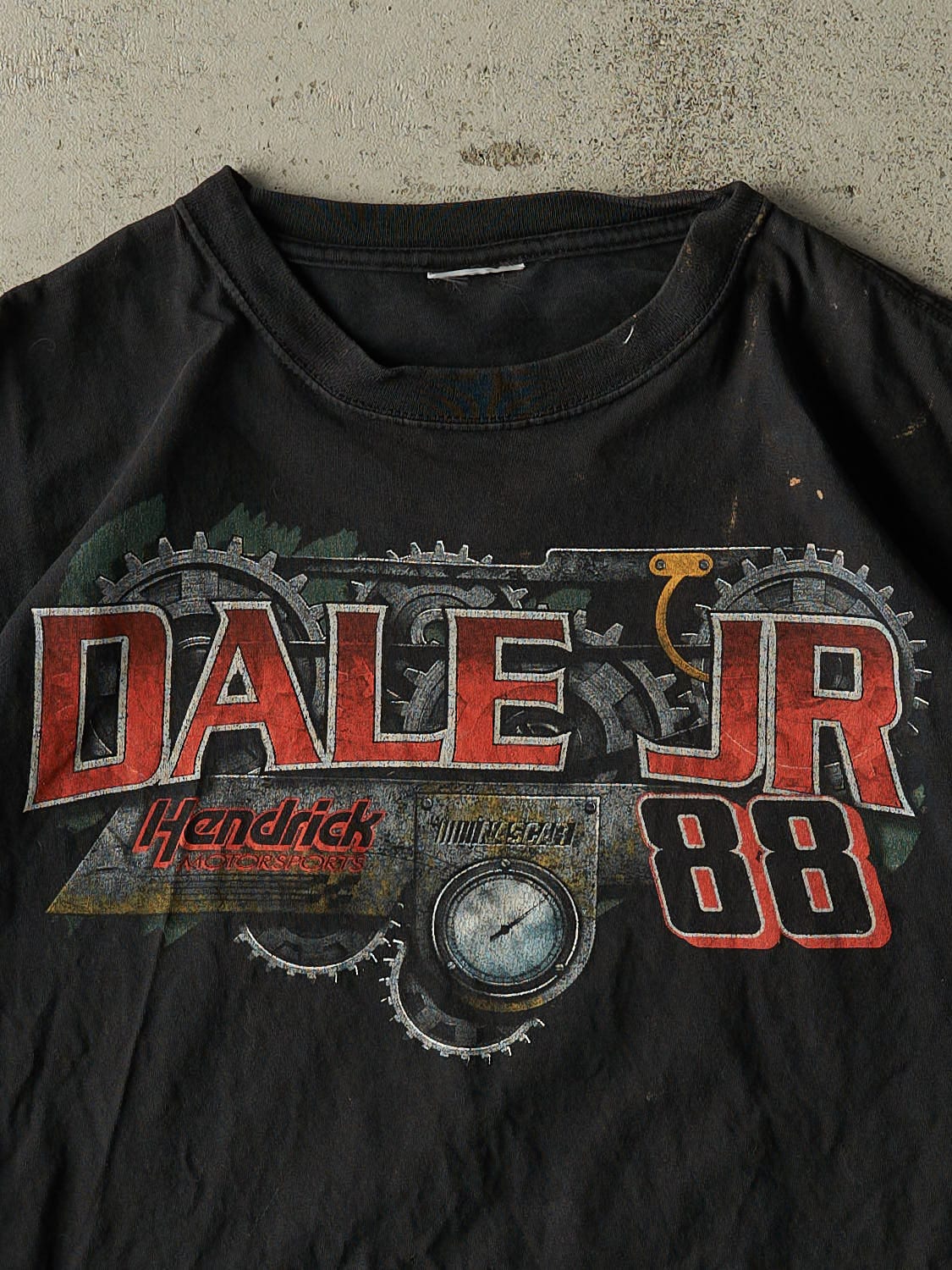 Vintage 10' Black Dale Earnhardt Jr Nascar Tee (M/L)