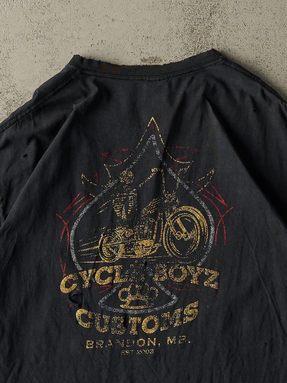 Vintage 03' Black Cycle Boyz Custom Choppers Tee (XL)