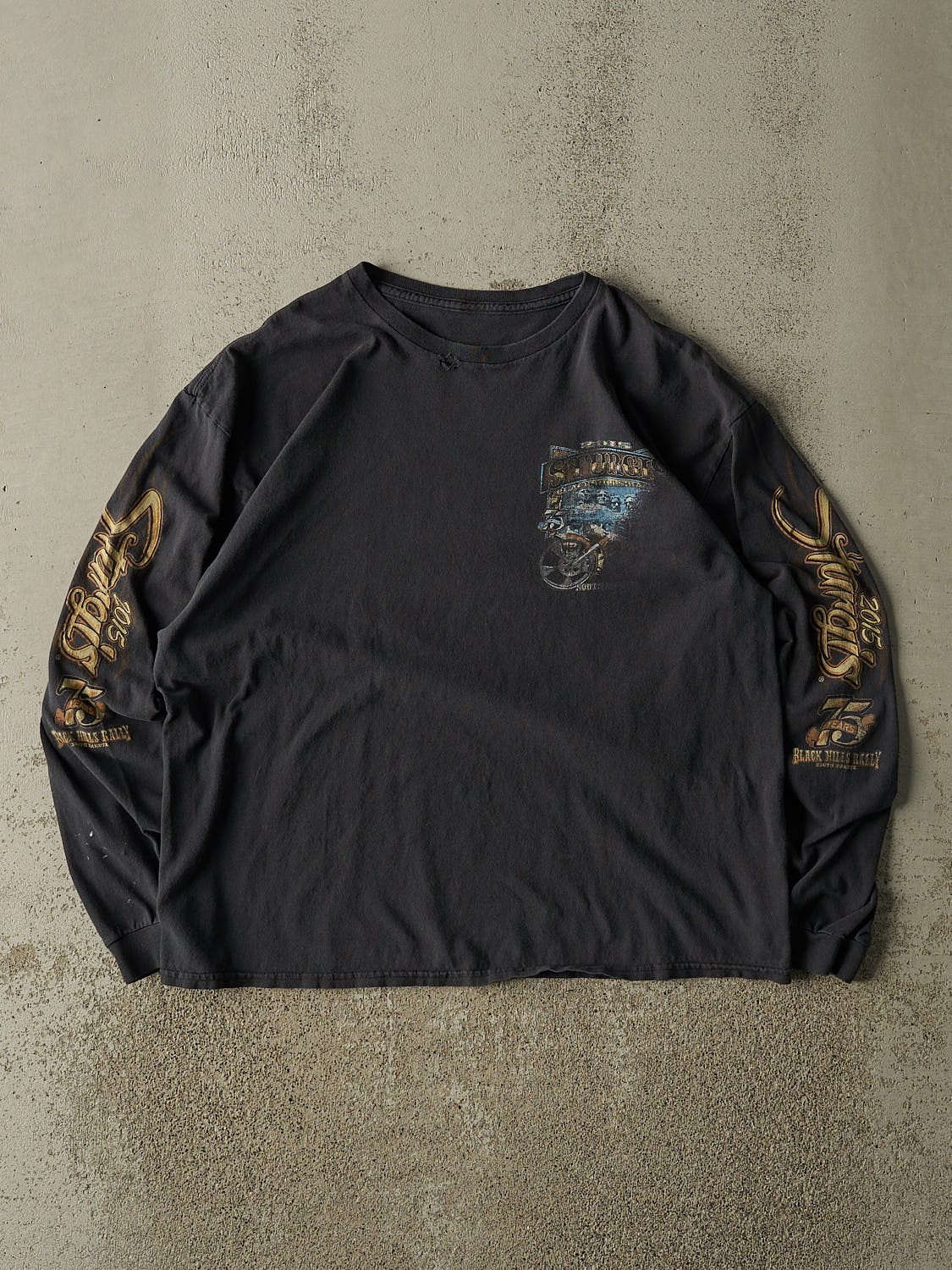 Vintage 15' Faded Black Sturgis Biker Long Sleeve (M/L)