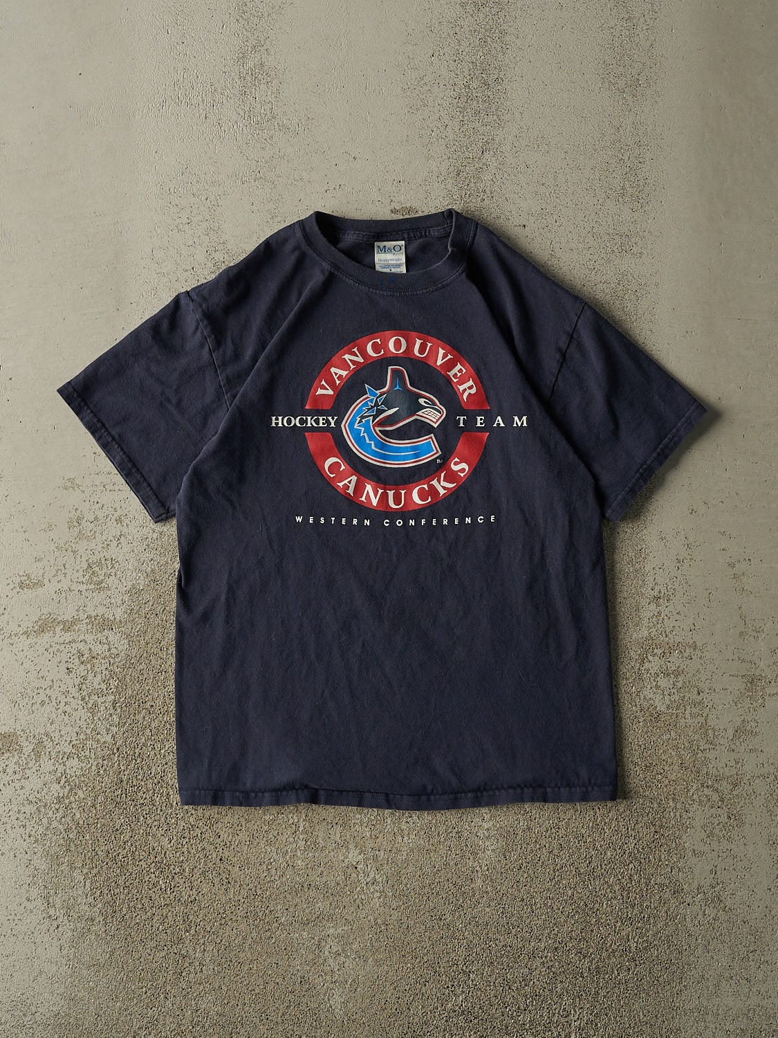 Vintage Y2K Navy Blue Vancouver Canucks Tee (S/M)