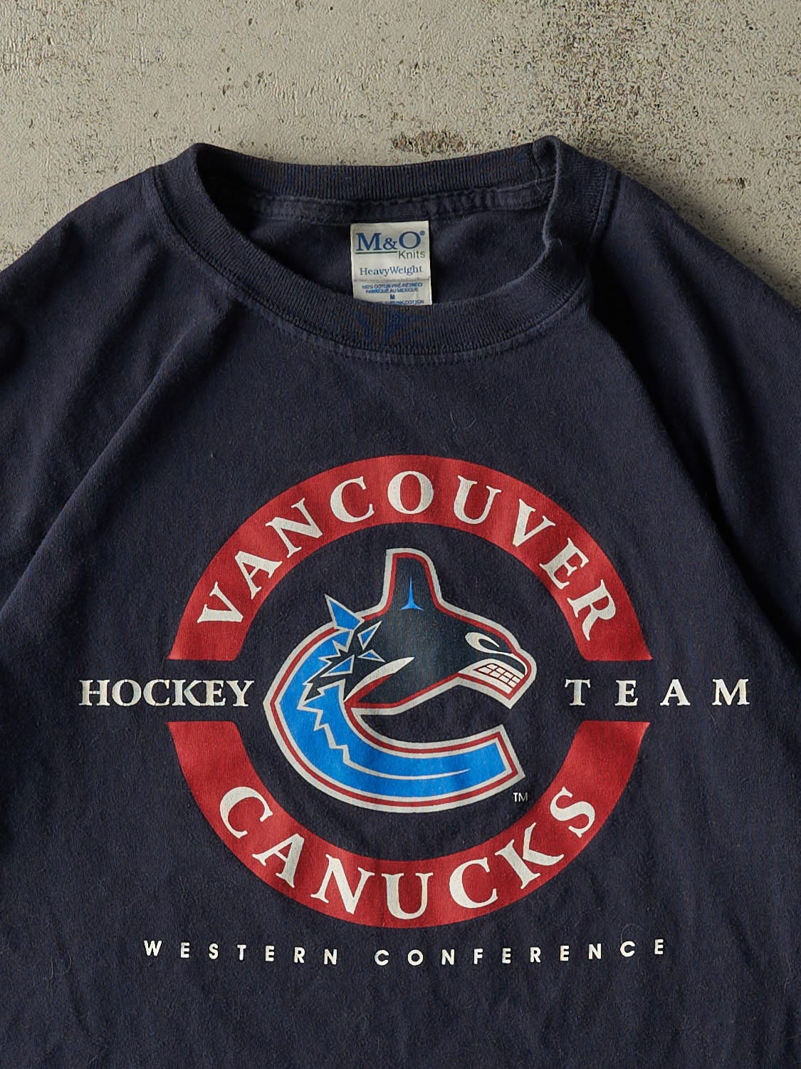 Vintage Y2K Navy Blue Vancouver Canucks Tee (S/M)