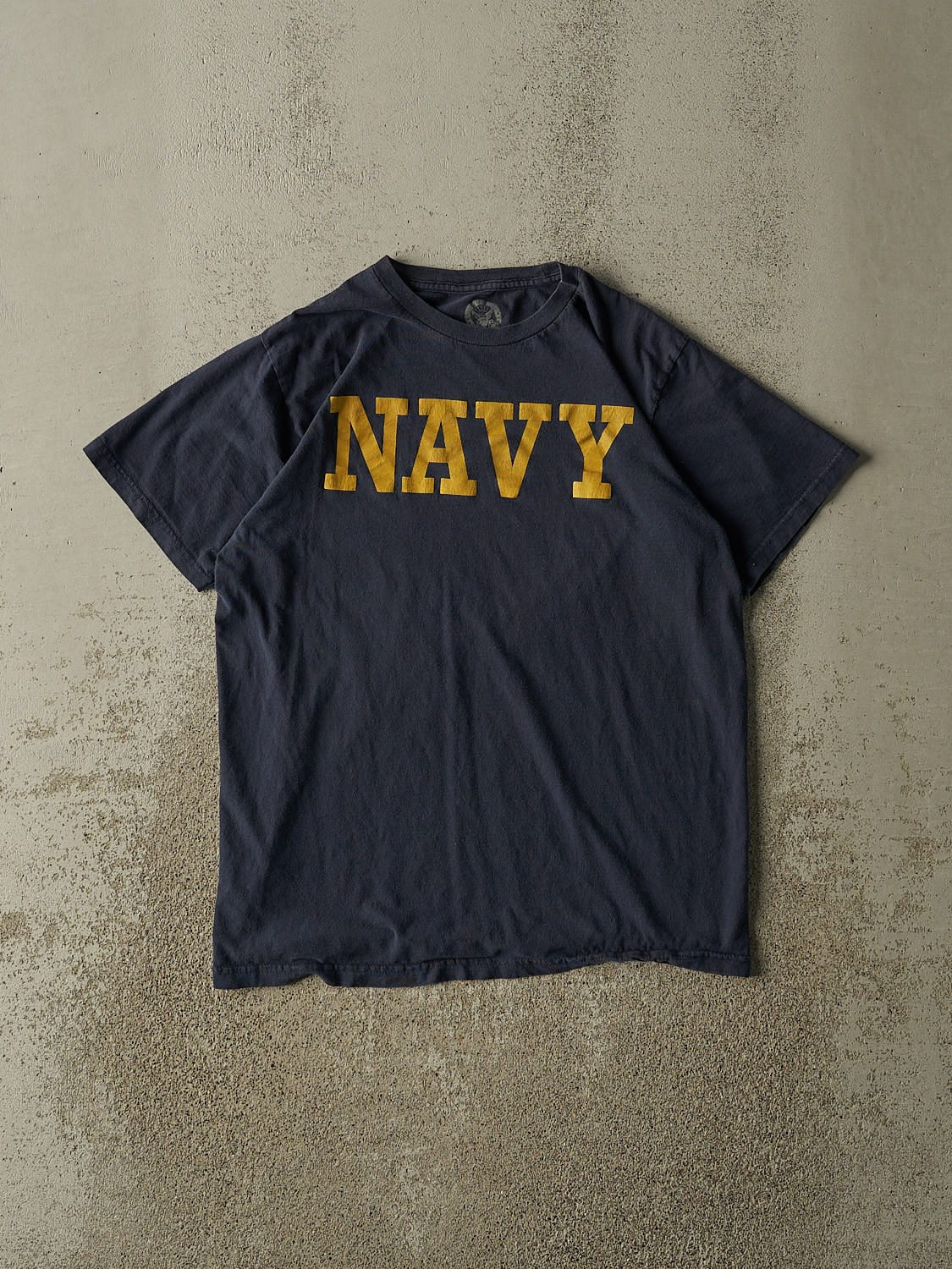 Vintage Y2K Navy Blue US Navy Tee (S/M)