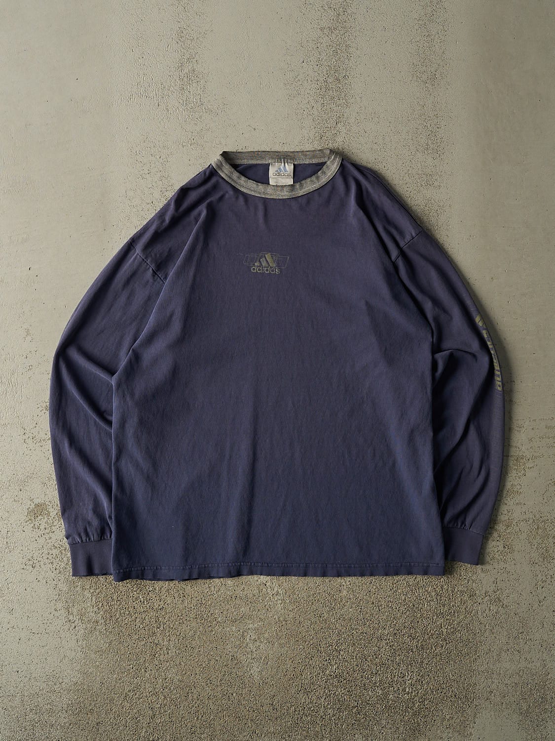 Vintage 90s Blue Adidas Long Sleeve (XL)