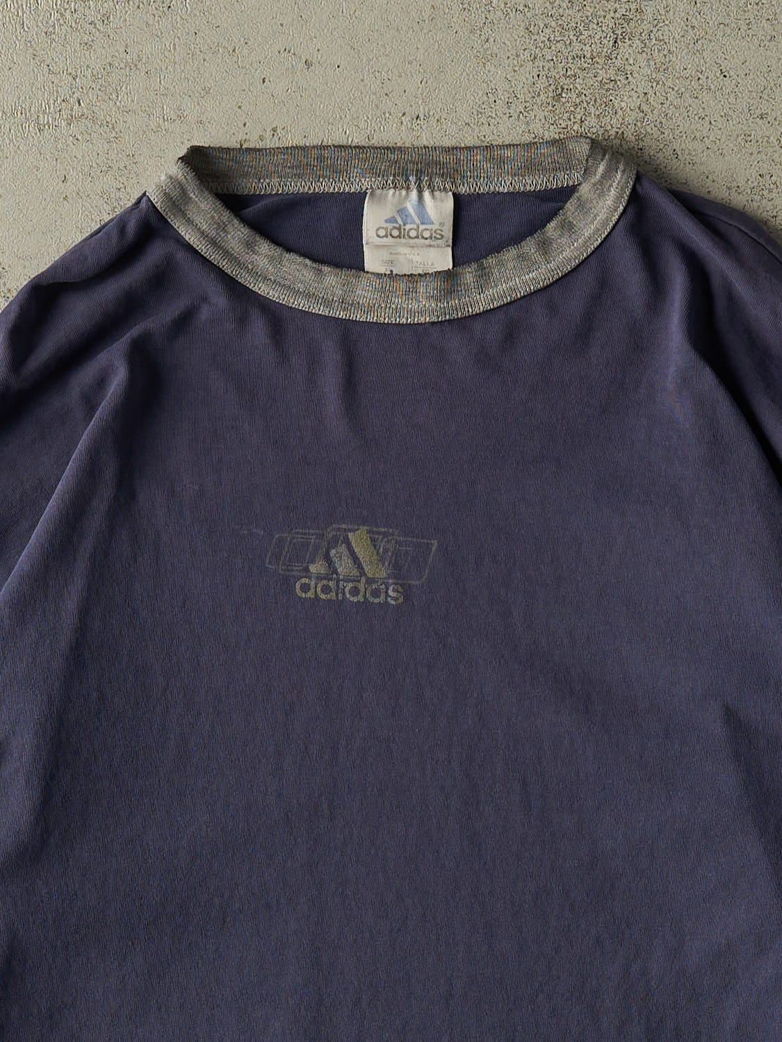 Vintage 90s Blue Adidas Long Sleeve (XL)