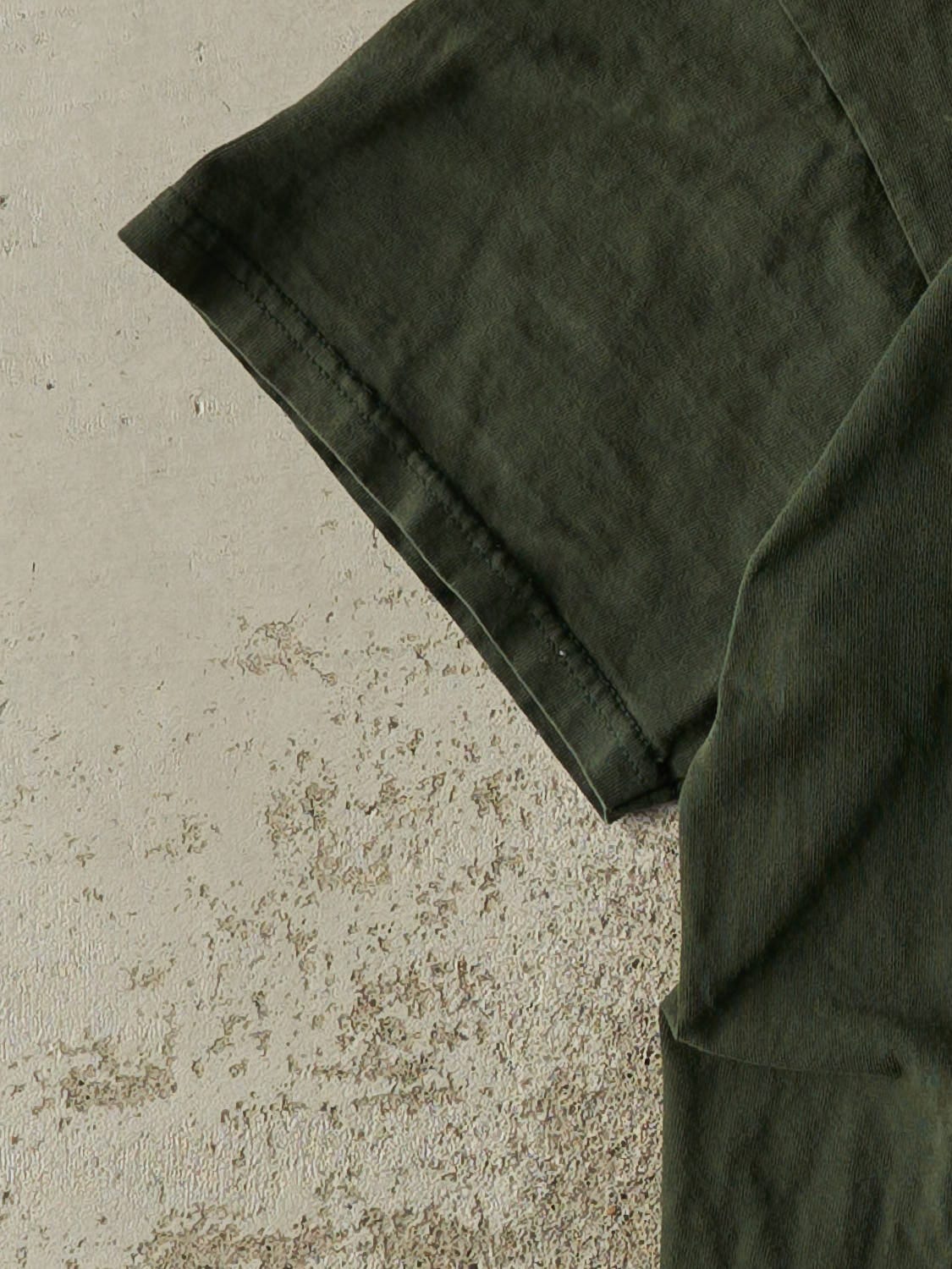 Vintage Y2K Green Faded Minnesota Tee (M)